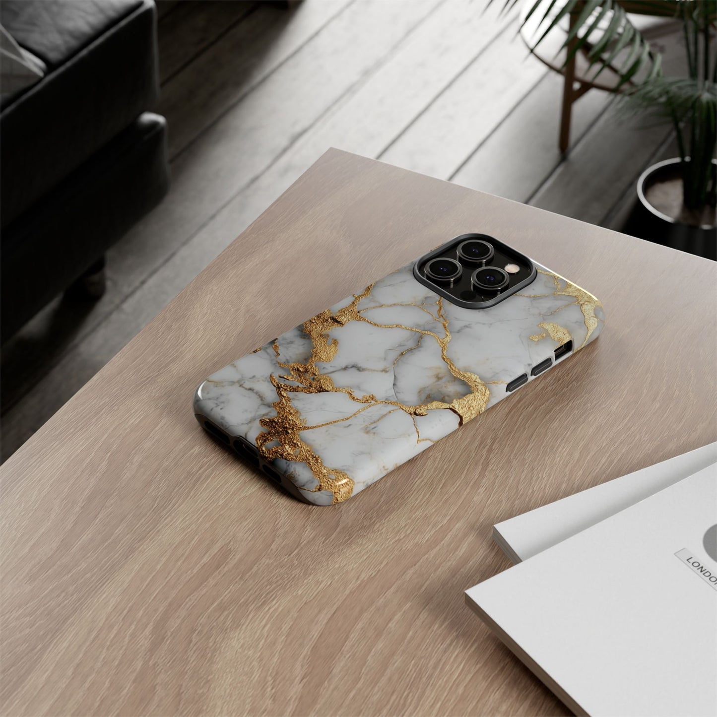 White & Gold Marble [TOUGH CASE]
