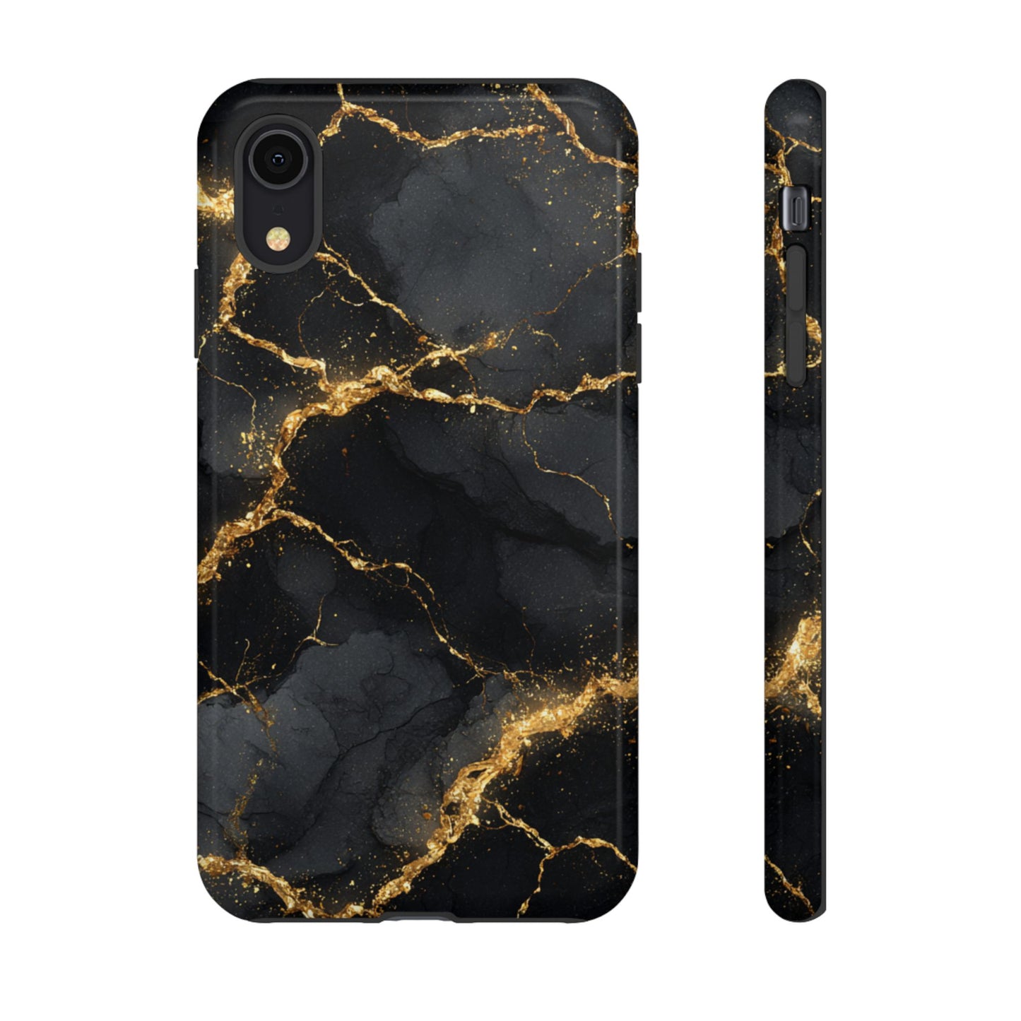 Black & Gold Marble [TOUGH CASE]