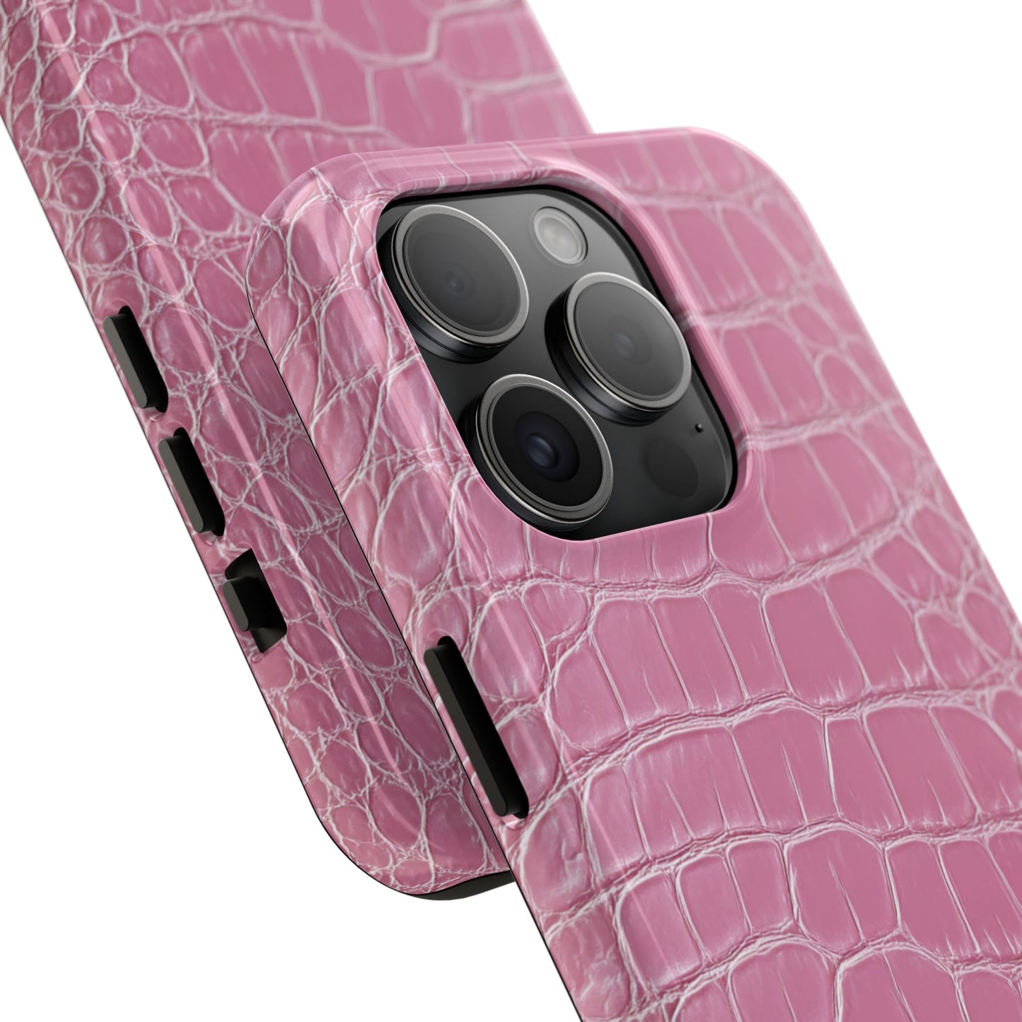 Pink Crocodile Leather