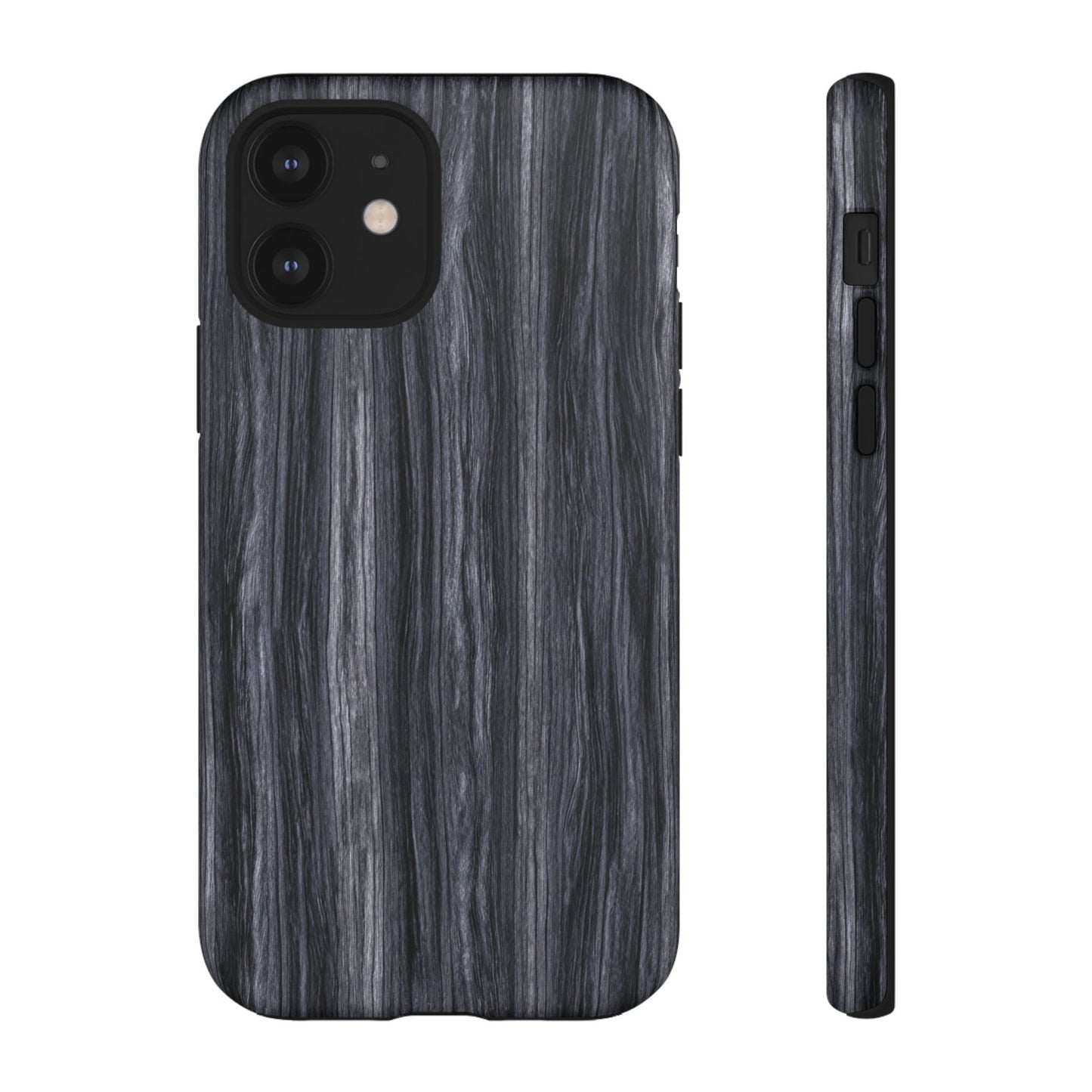 Black Wood (iPhone X - iPhone 17 Pro Max) [TOUGH CASE]