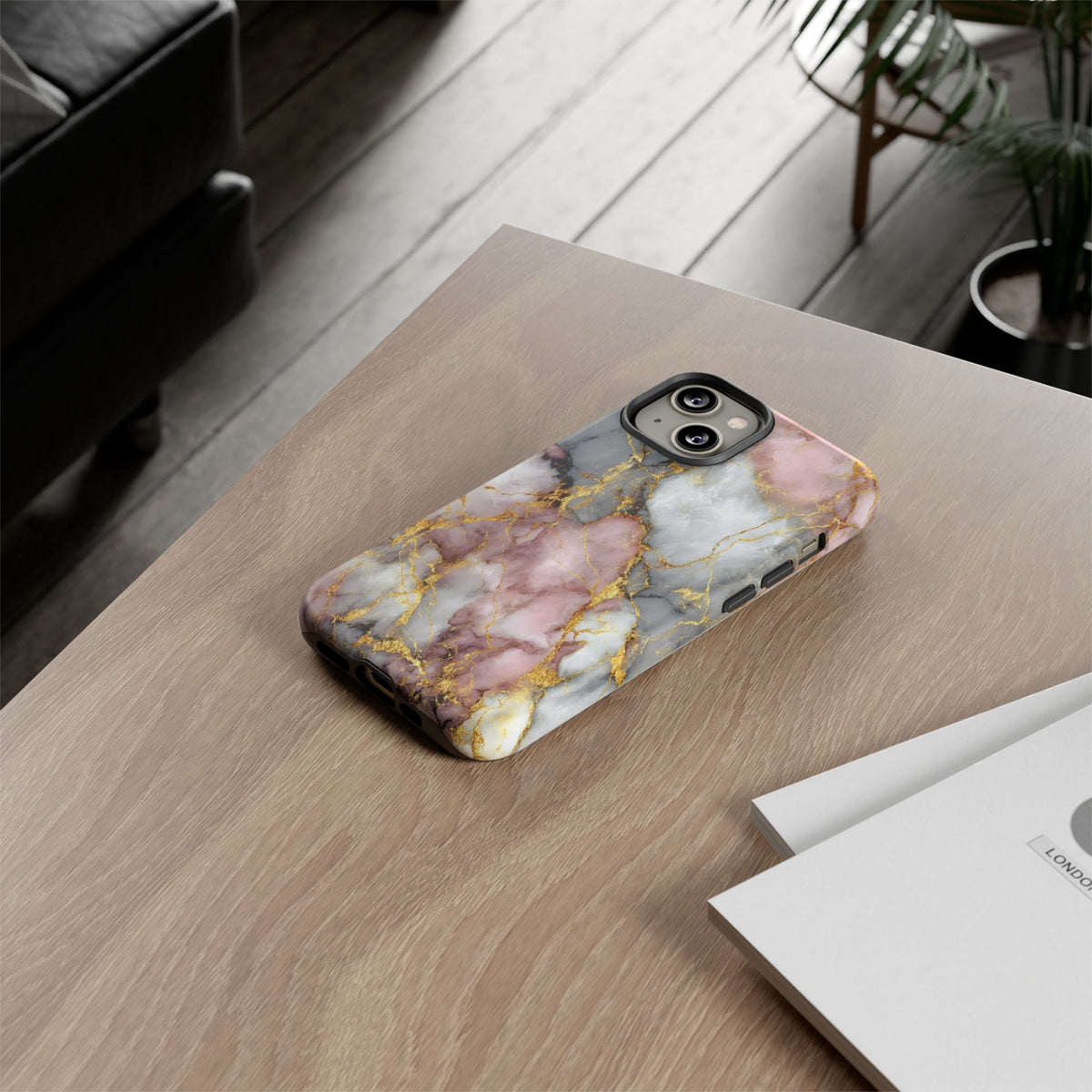 Rose & White Marble