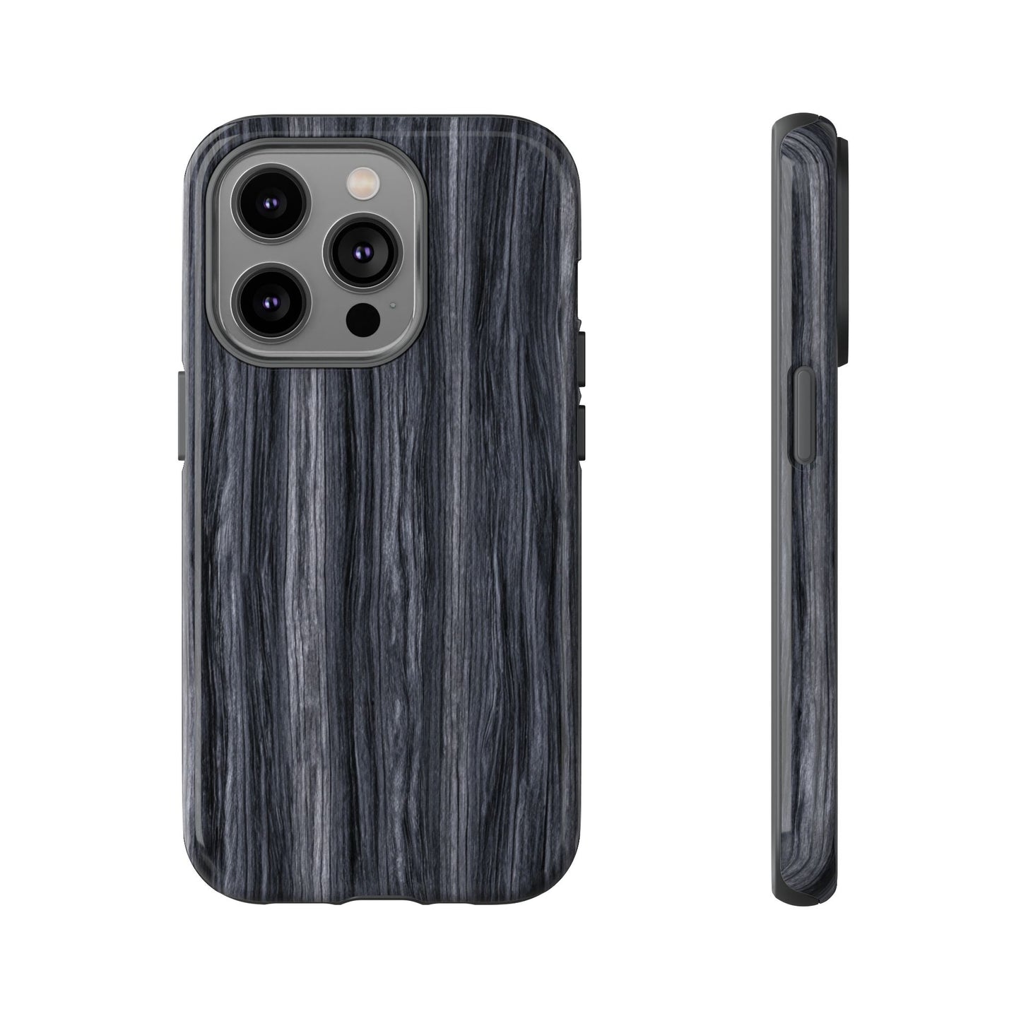 Black Wood (iPhone X - iPhone 17 Pro Max) [TOUGH CASE]