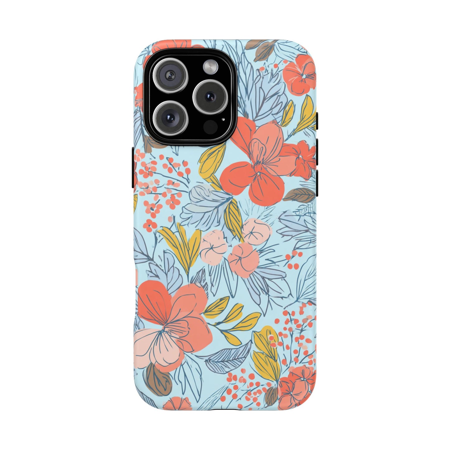 Floral 02 (iPhone X - iPhone 17 Pro Max) [TOUGH CASE]