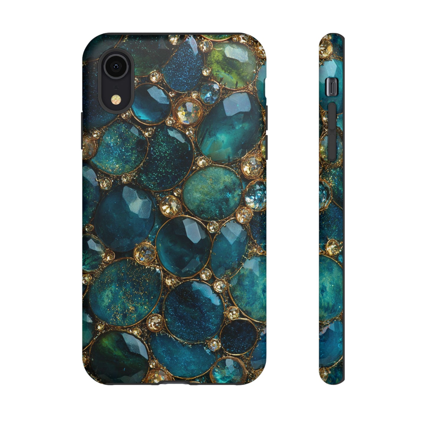 Blue Gemstones (iPhone Pro Max - iPhone X) [Tough Case]