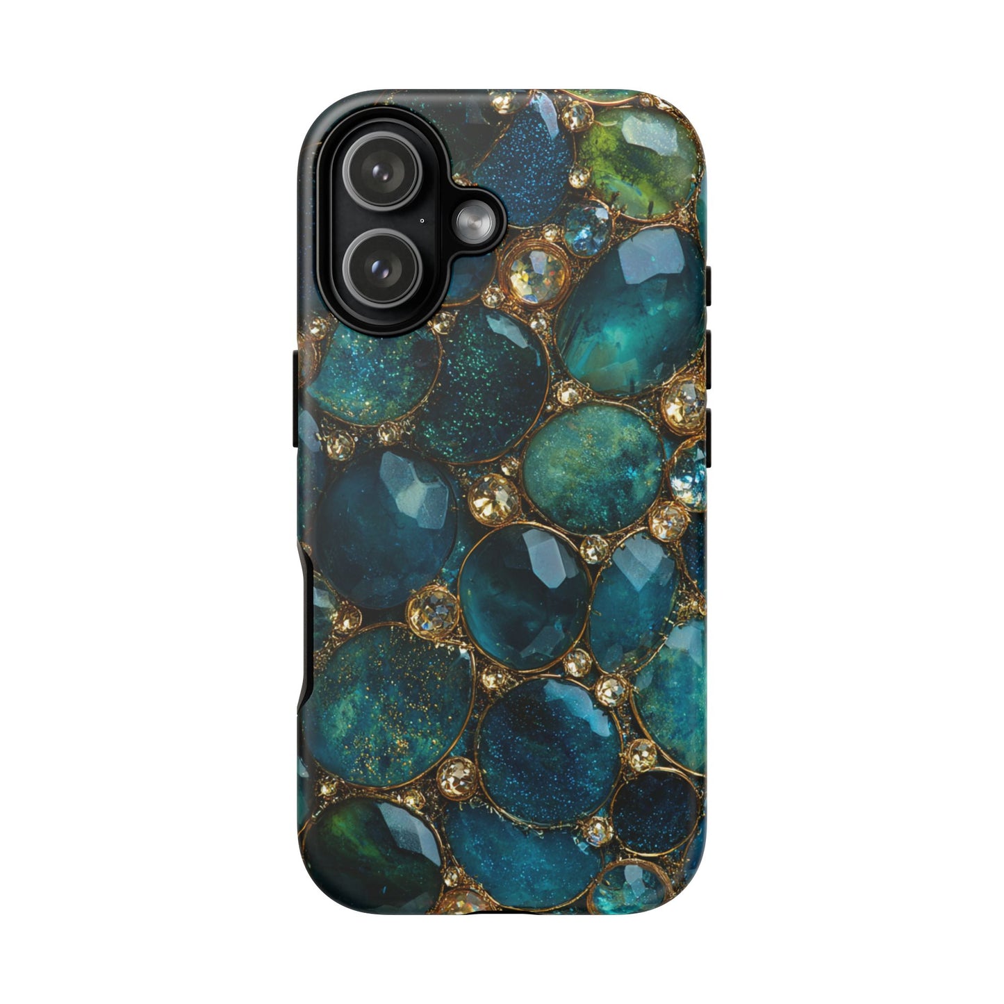 Blue Gemstones (iPhone Pro Max - iPhone X) [Tough Case]