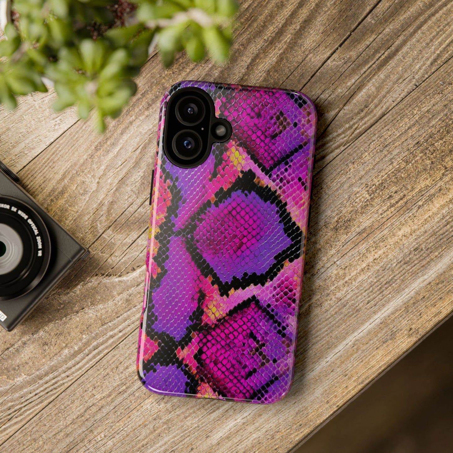 Purple Pink Snake Skin [TOUGH CASE]