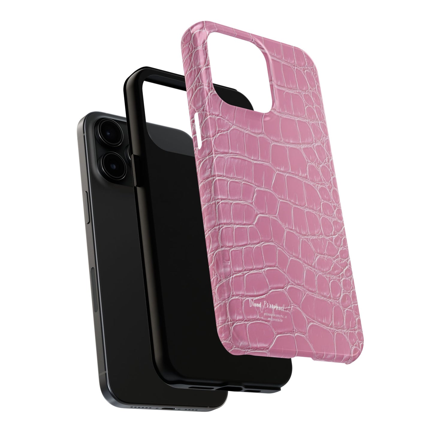 Pink Crocodile Leather