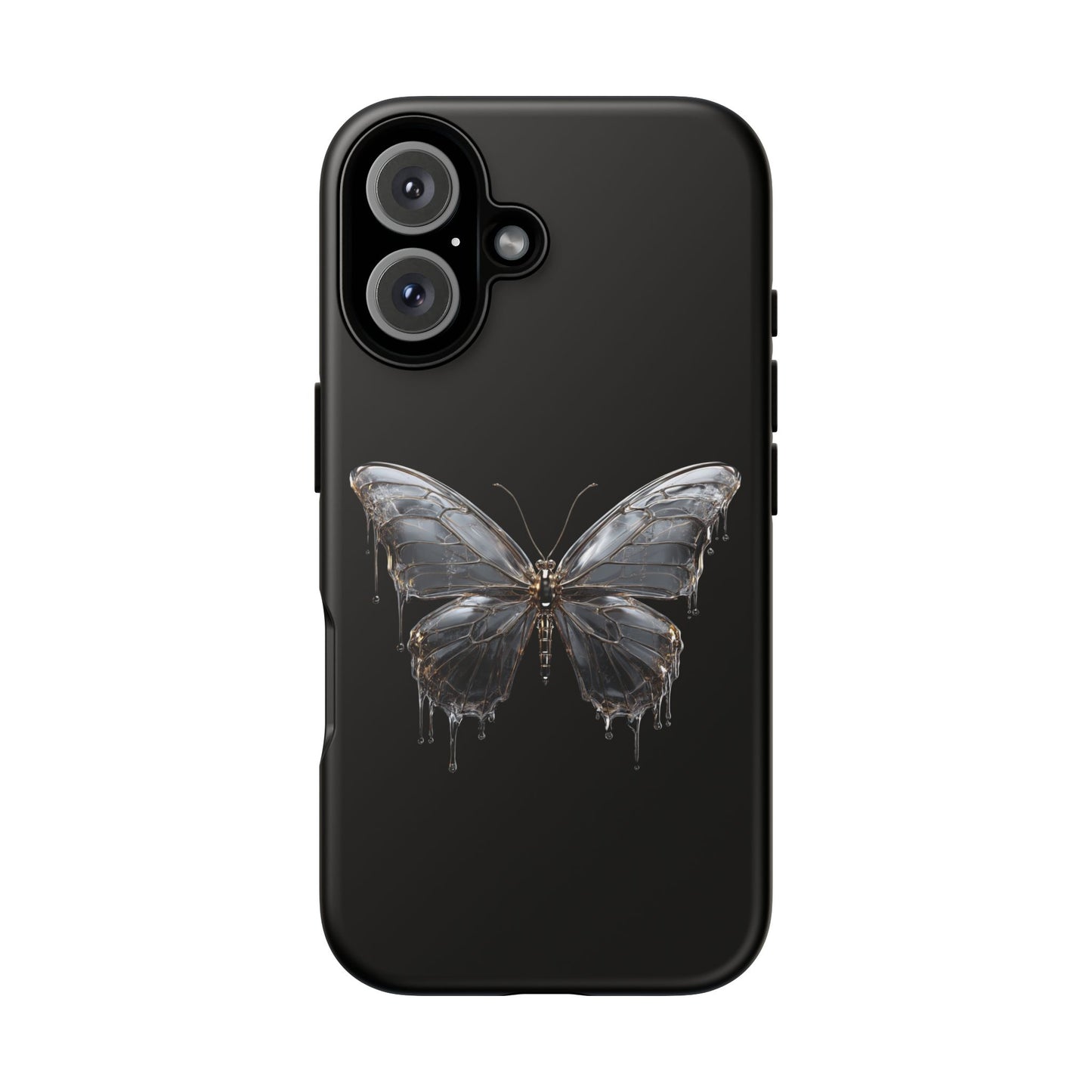 Metallic Butterfly (iPhone X - iPhone 17 Pro Max) [TOUGH CASE]