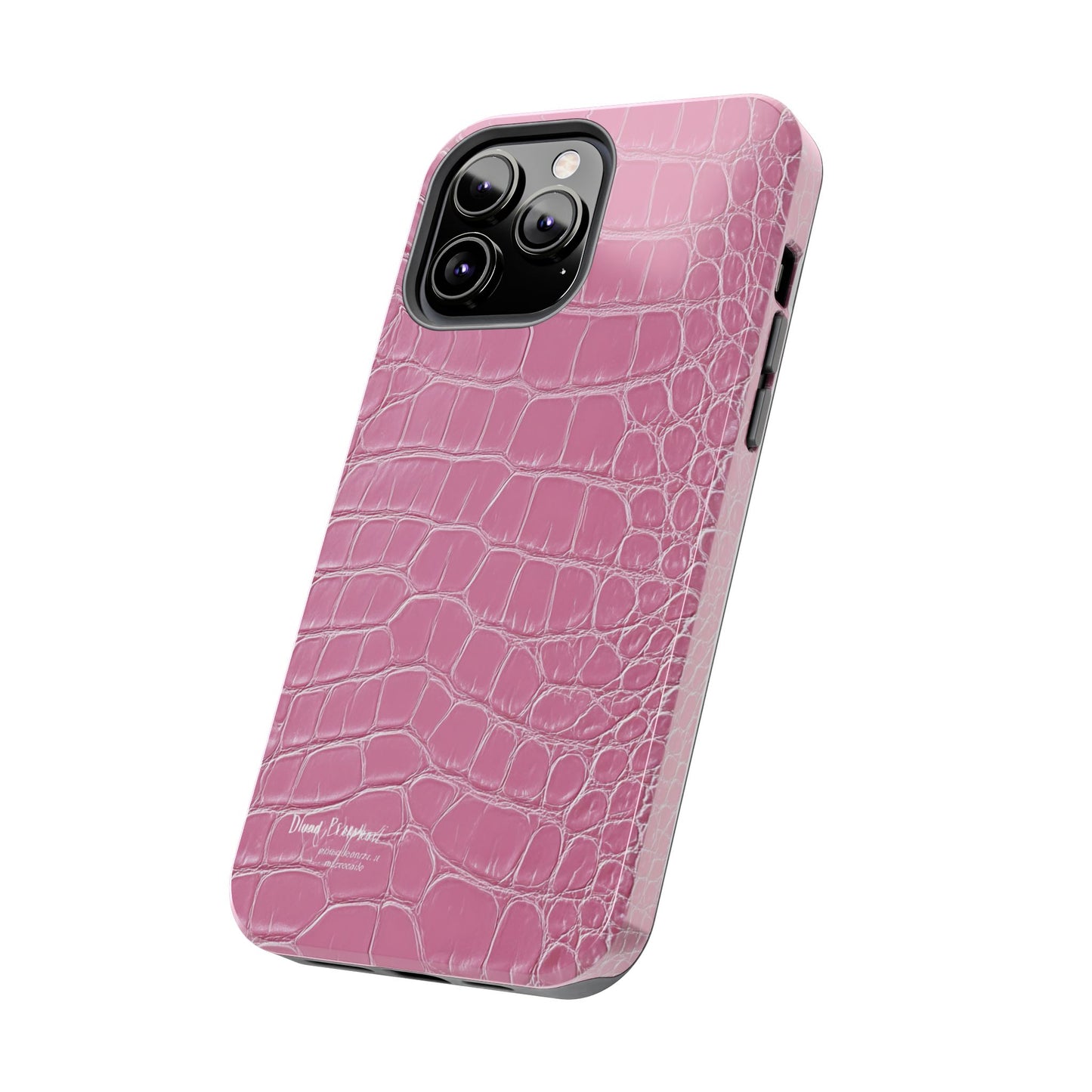 Pink Crocodile Leather