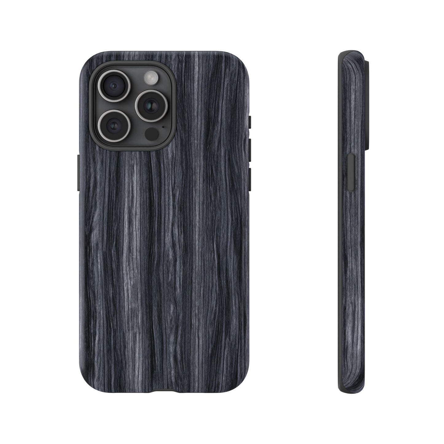 Black Wood (iPhone X - iPhone 17 Pro Max) [TOUGH CASE]