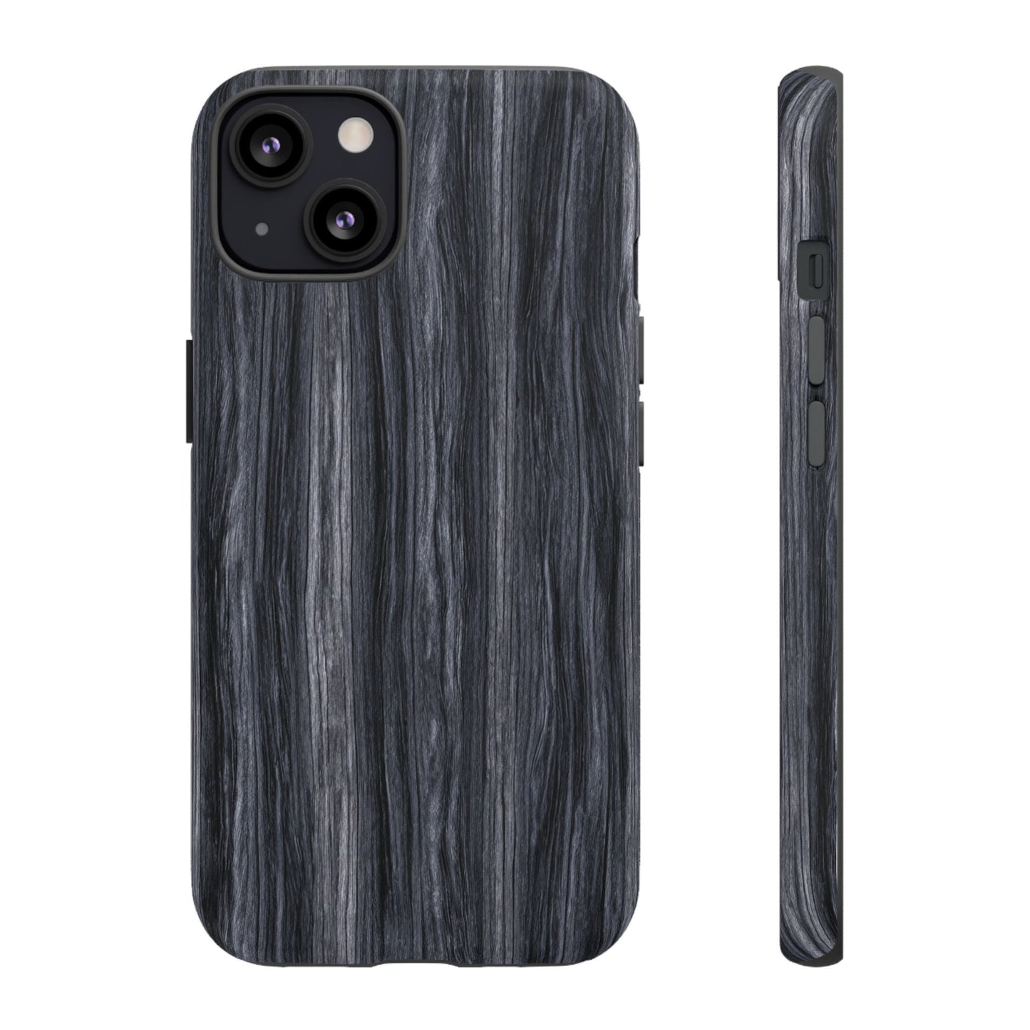 Black Wood (iPhone X - iPhone 17 Pro Max) [TOUGH CASE]