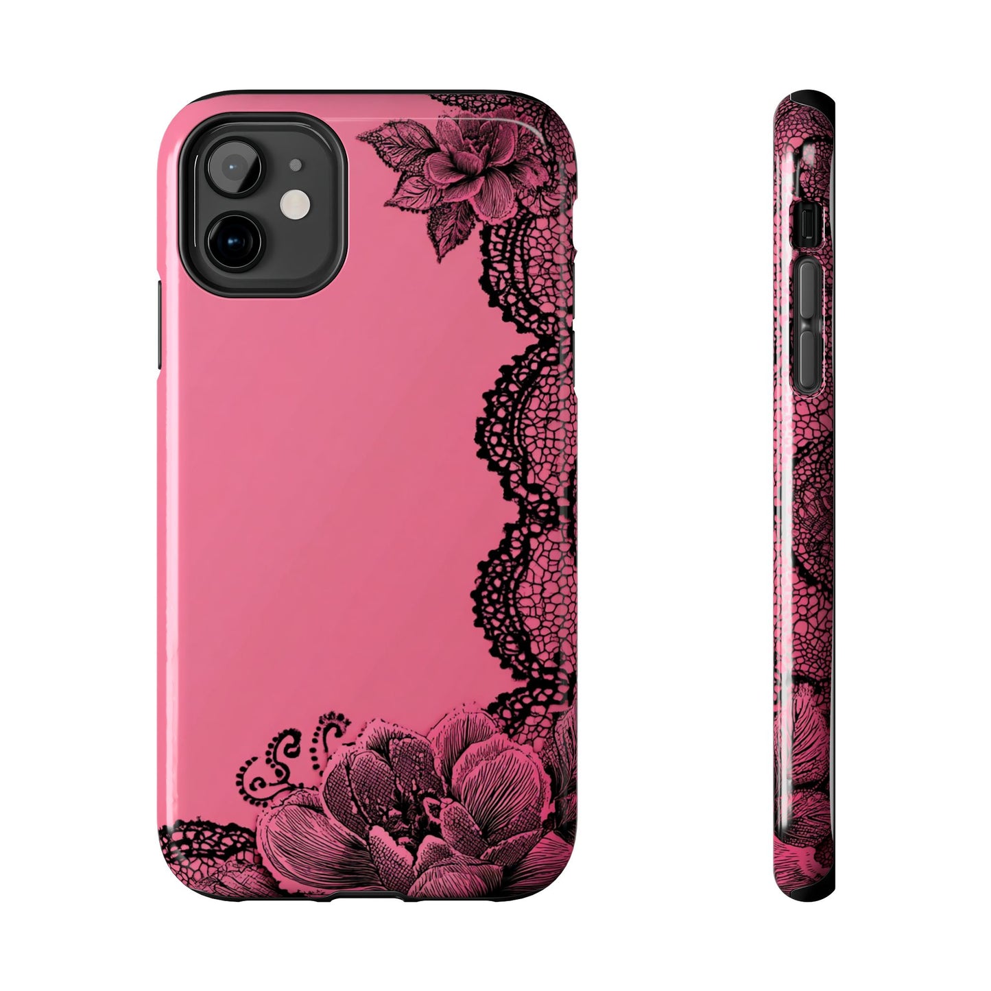 Pink Floral Lace