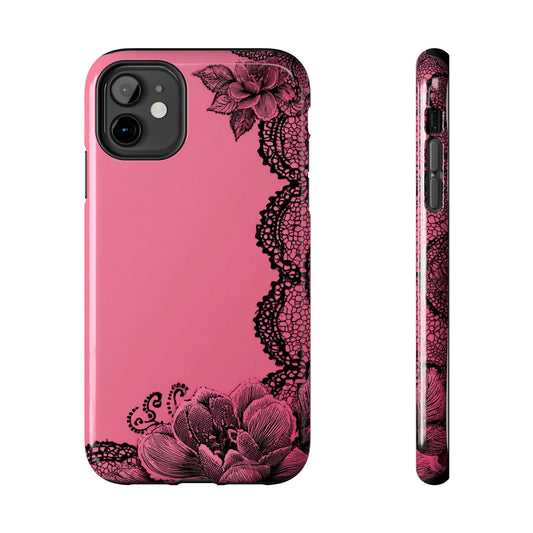 Pink Floral Lace