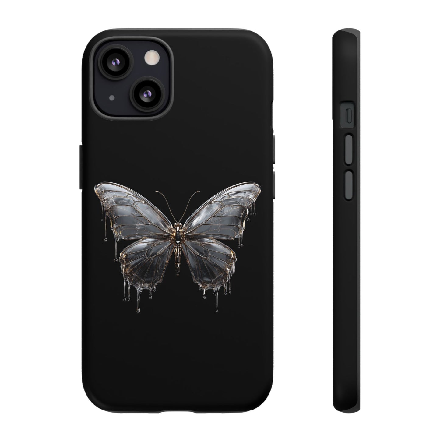 Metallic Butterfly (iPhone X - iPhone 17 Pro Max) [TOUGH CASE]