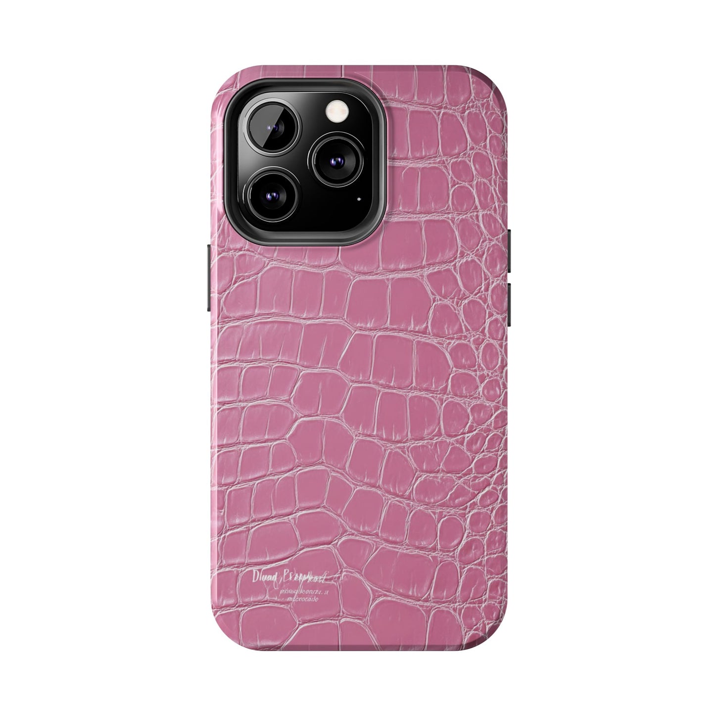 Pink Crocodile Leather