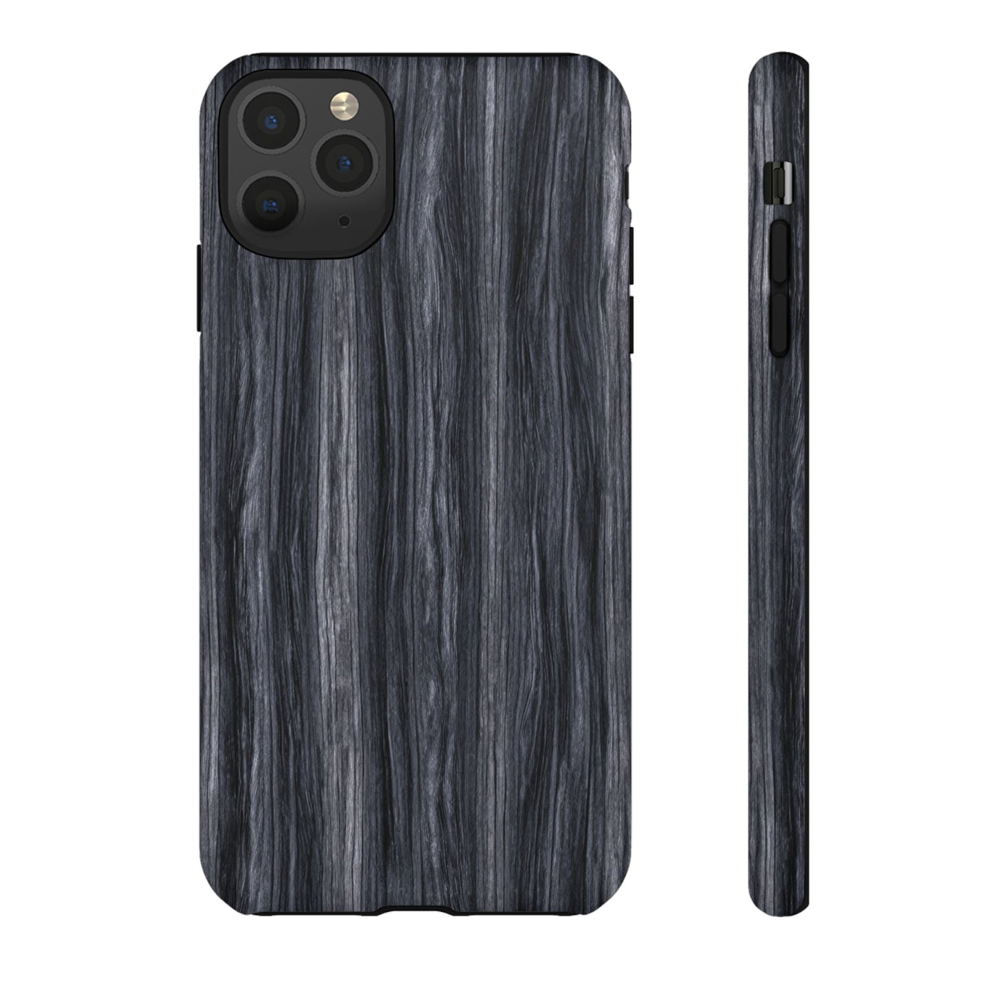 Black Wood (iPhone X - iPhone 17 Pro Max) [TOUGH CASE]