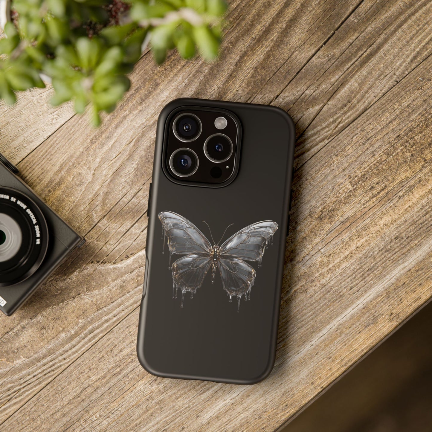 Metallic Butterfly (iPhone X - iPhone 17 Pro Max) [TOUGH CASE]