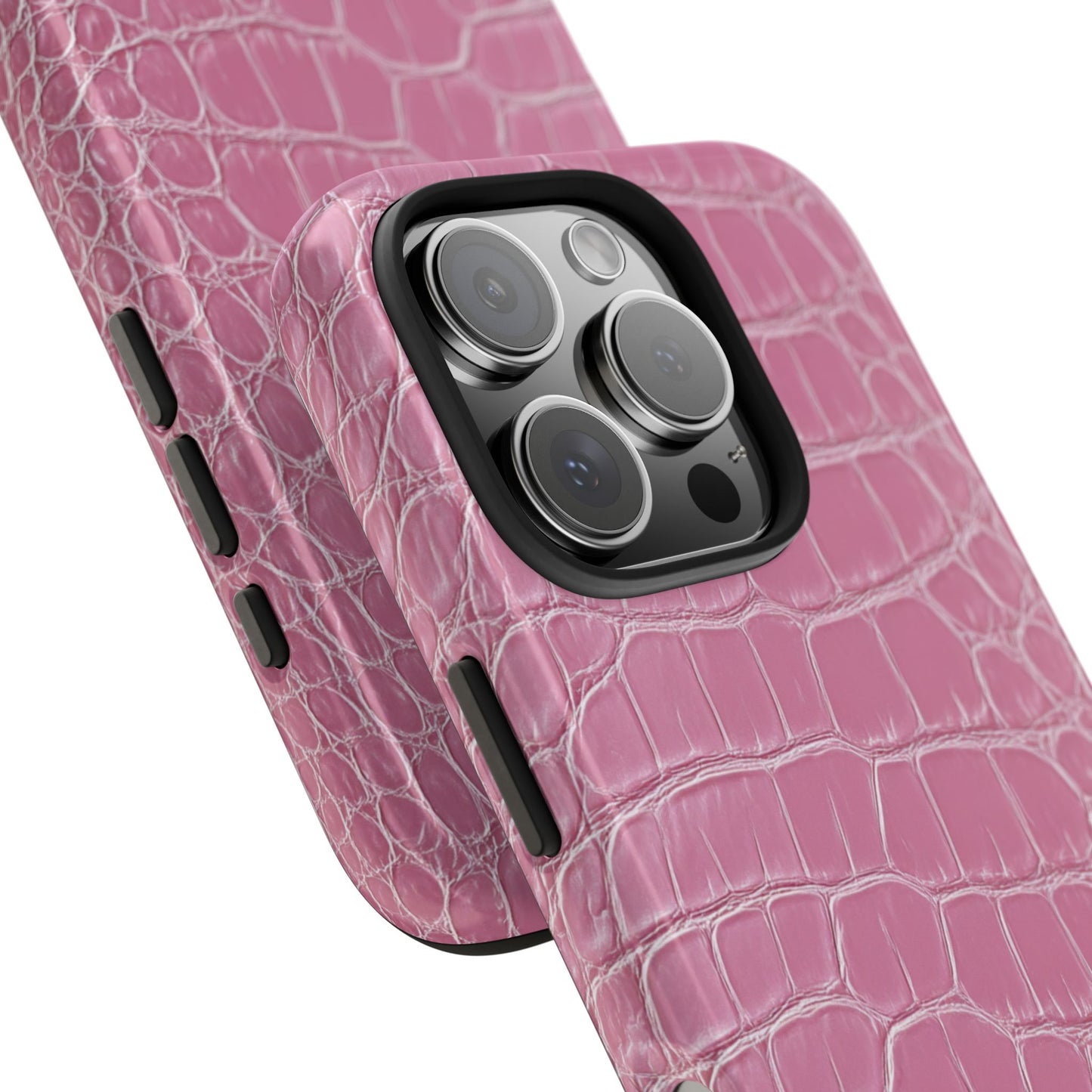 Pink Crocodile Leather