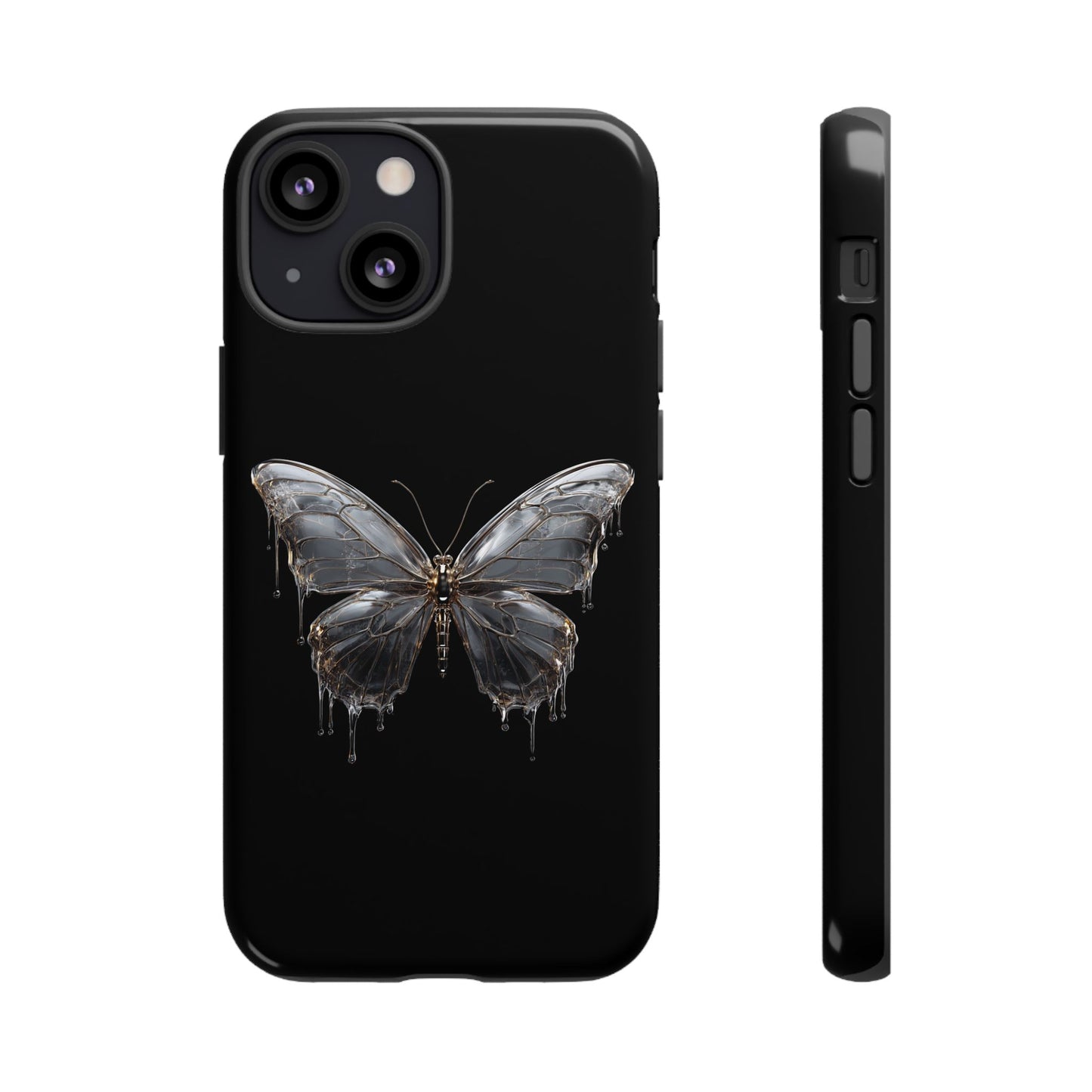 Metallic Butterfly (iPhone X - iPhone 17 Pro Max) [TOUGH CASE]
