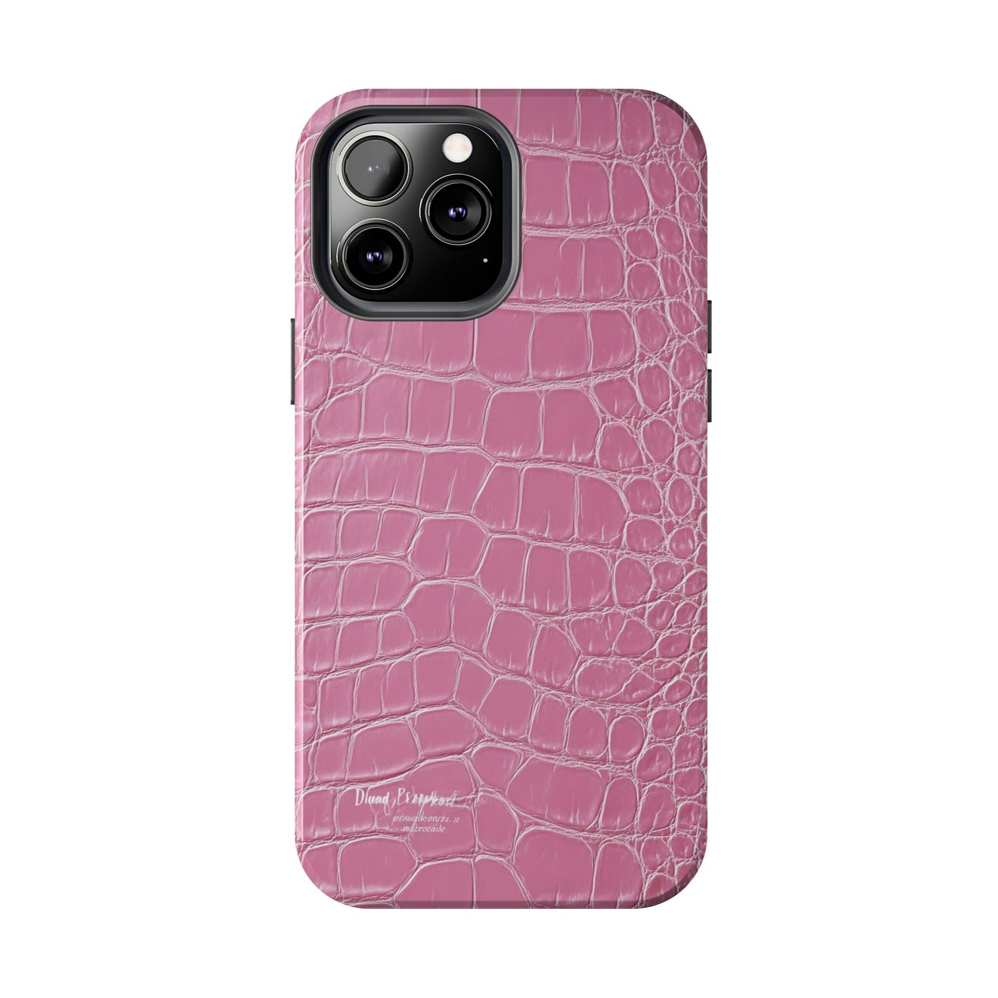 Pink Crocodile Leather