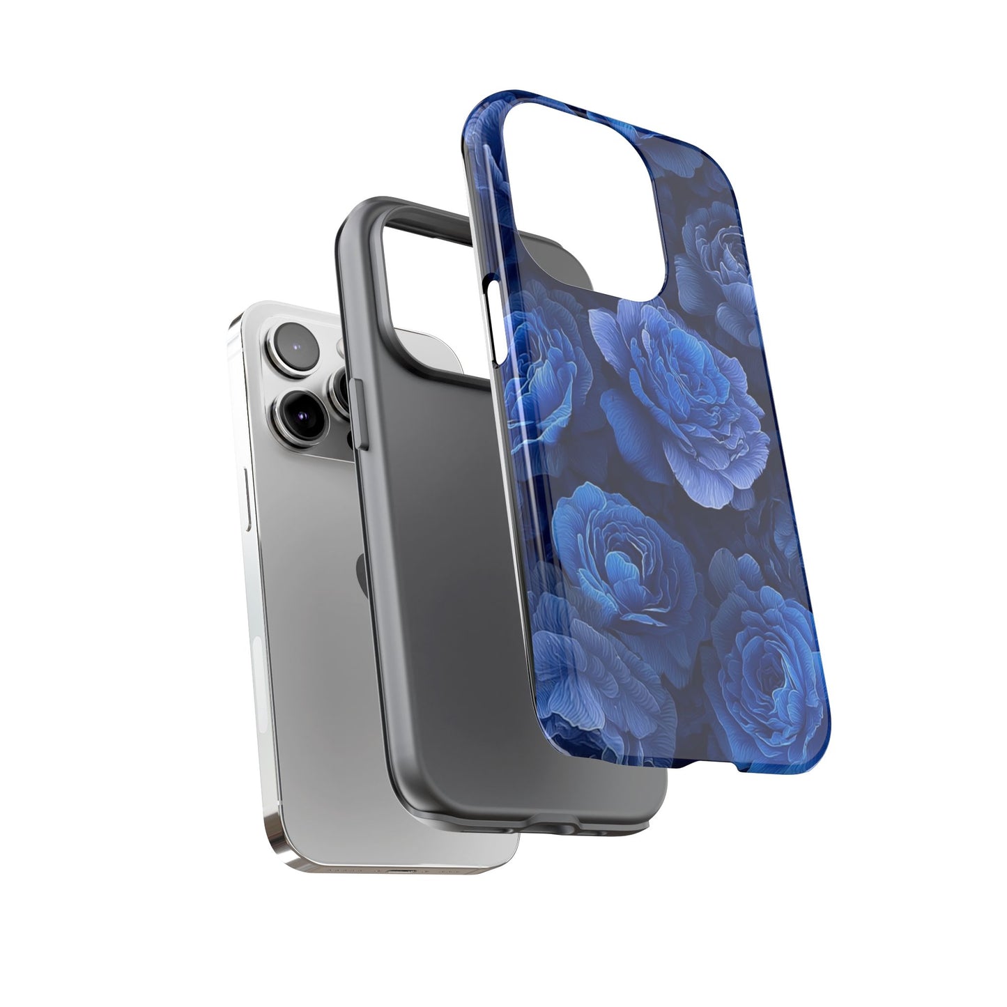 Floral Blue Roses [TOUGH CASE]