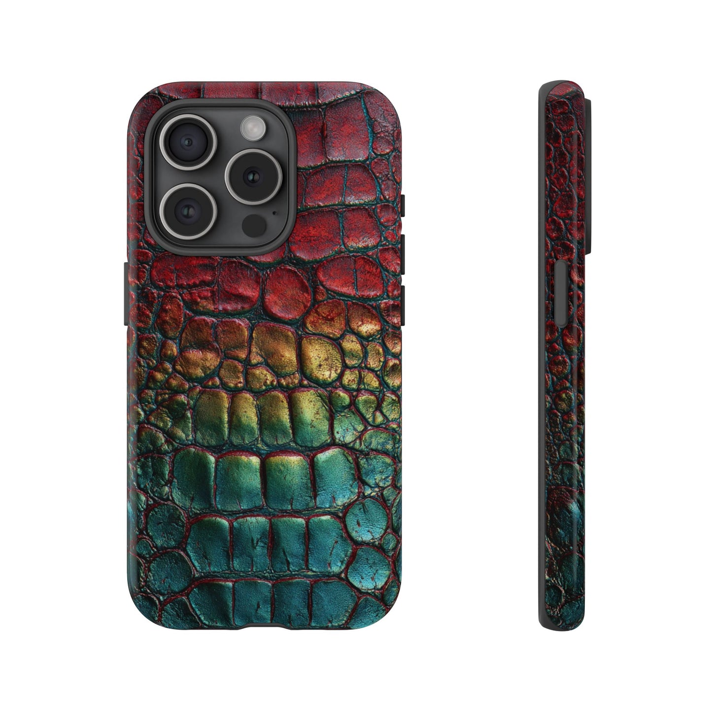 Red, Yellow, Blue Crocodile Skin [TOUGH CASE]
