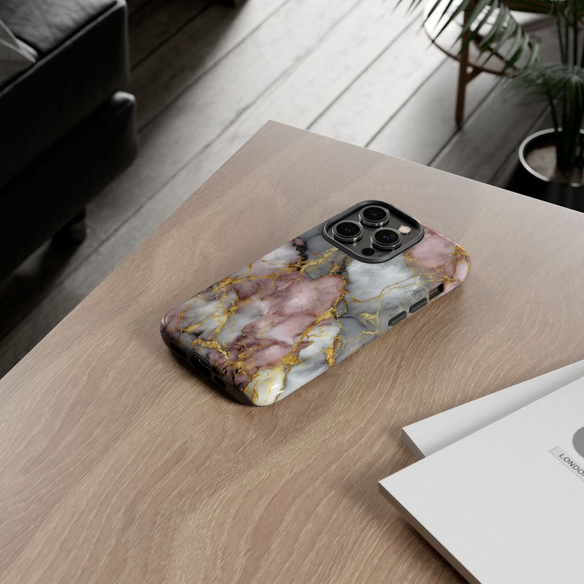 Rose & White Marble