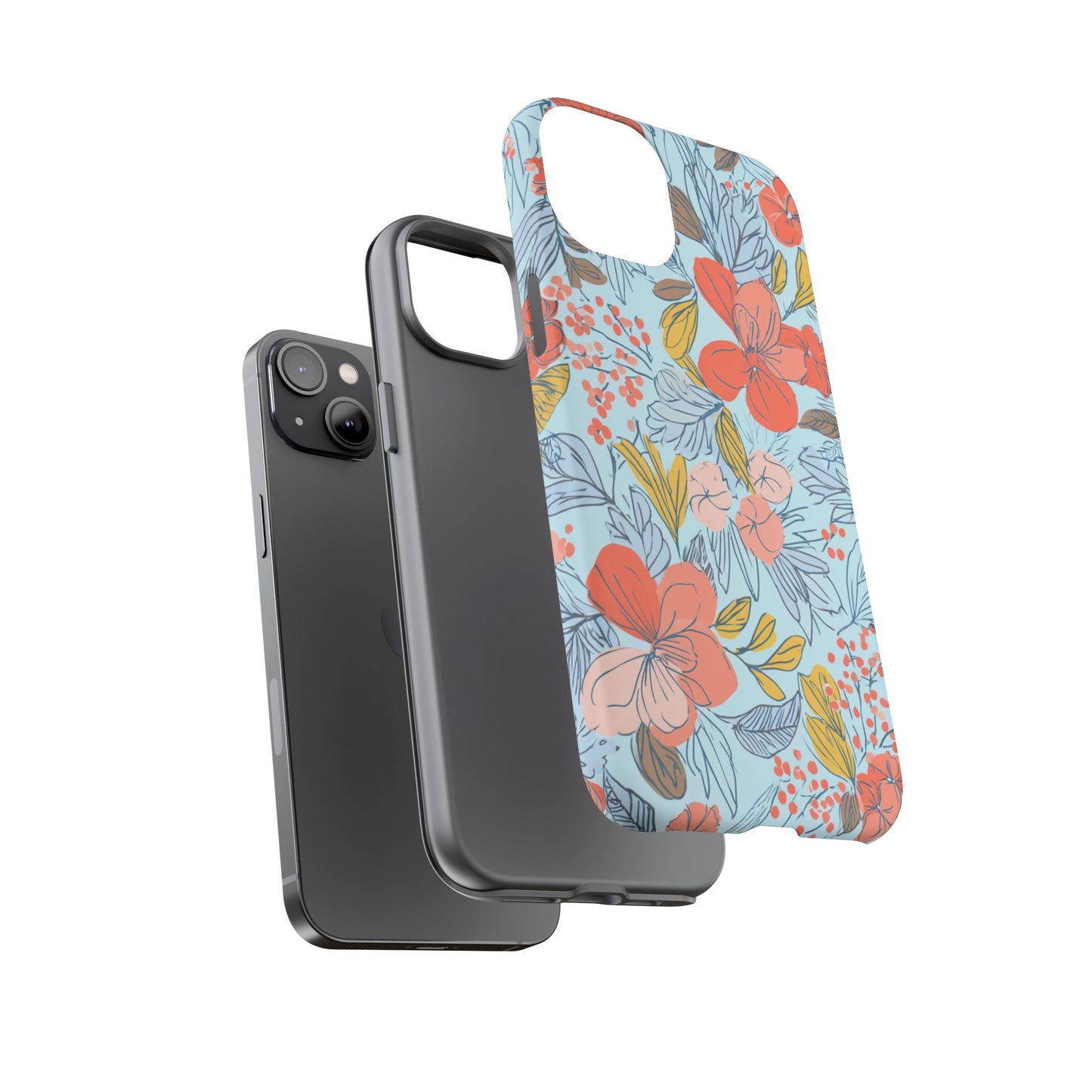 Floral 02 (iPhone X - iPhone 17 Pro Max) [TOUGH CASE]