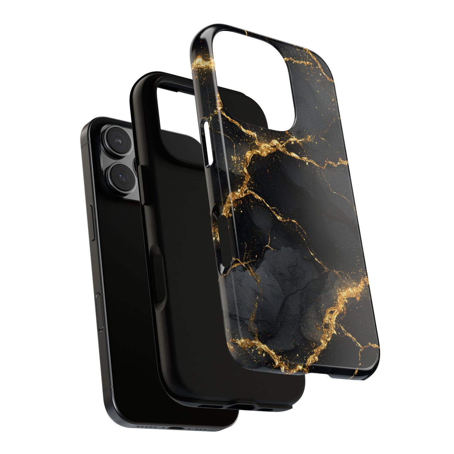 Black & Gold Marble [TOUGH CASE]