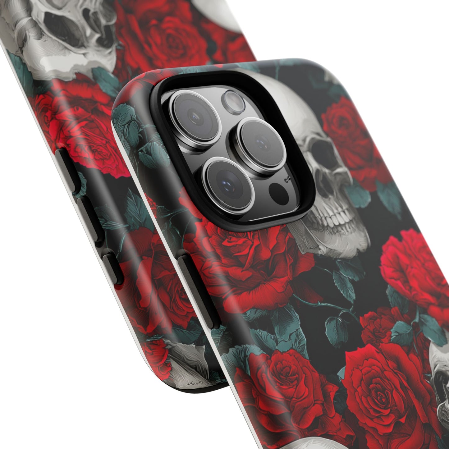 LOW STOCK Skull & Red Roses [TOUGH CASE]
