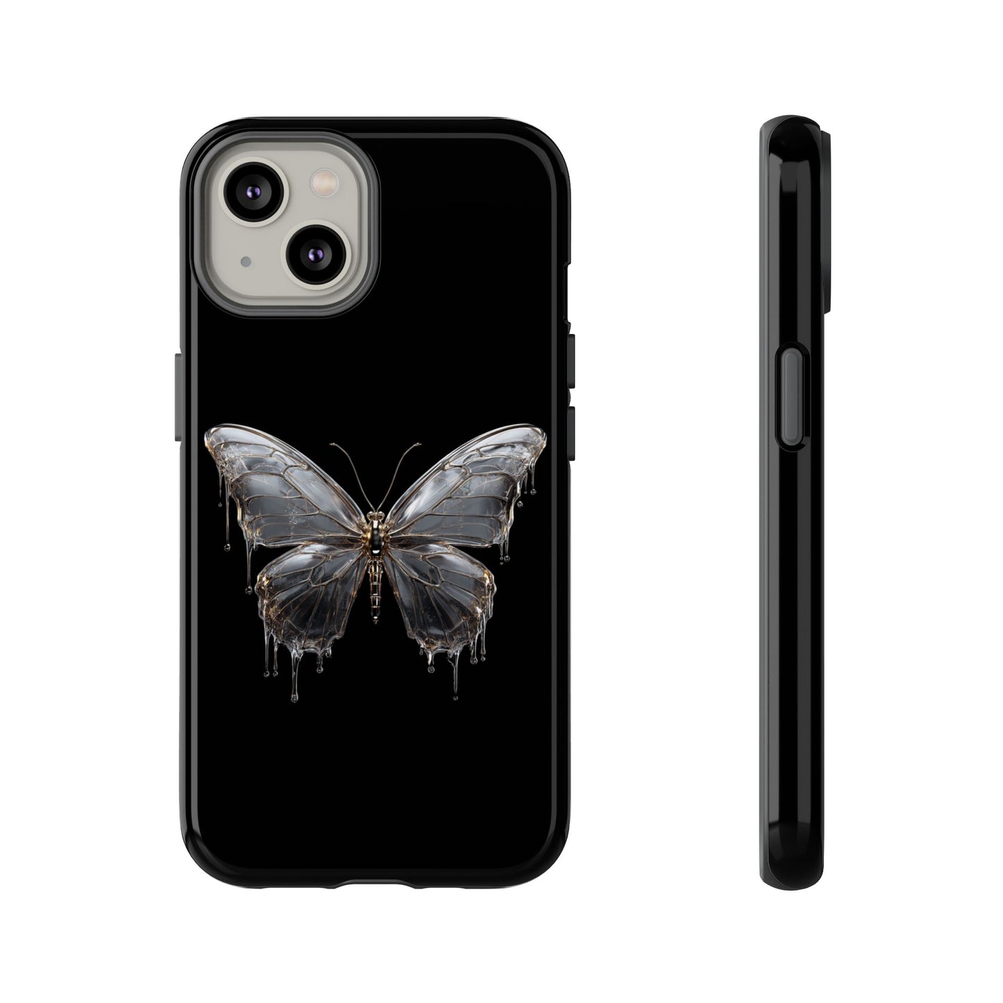 Metallic Butterfly (iPhone X - iPhone 17 Pro Max) [TOUGH CASE]