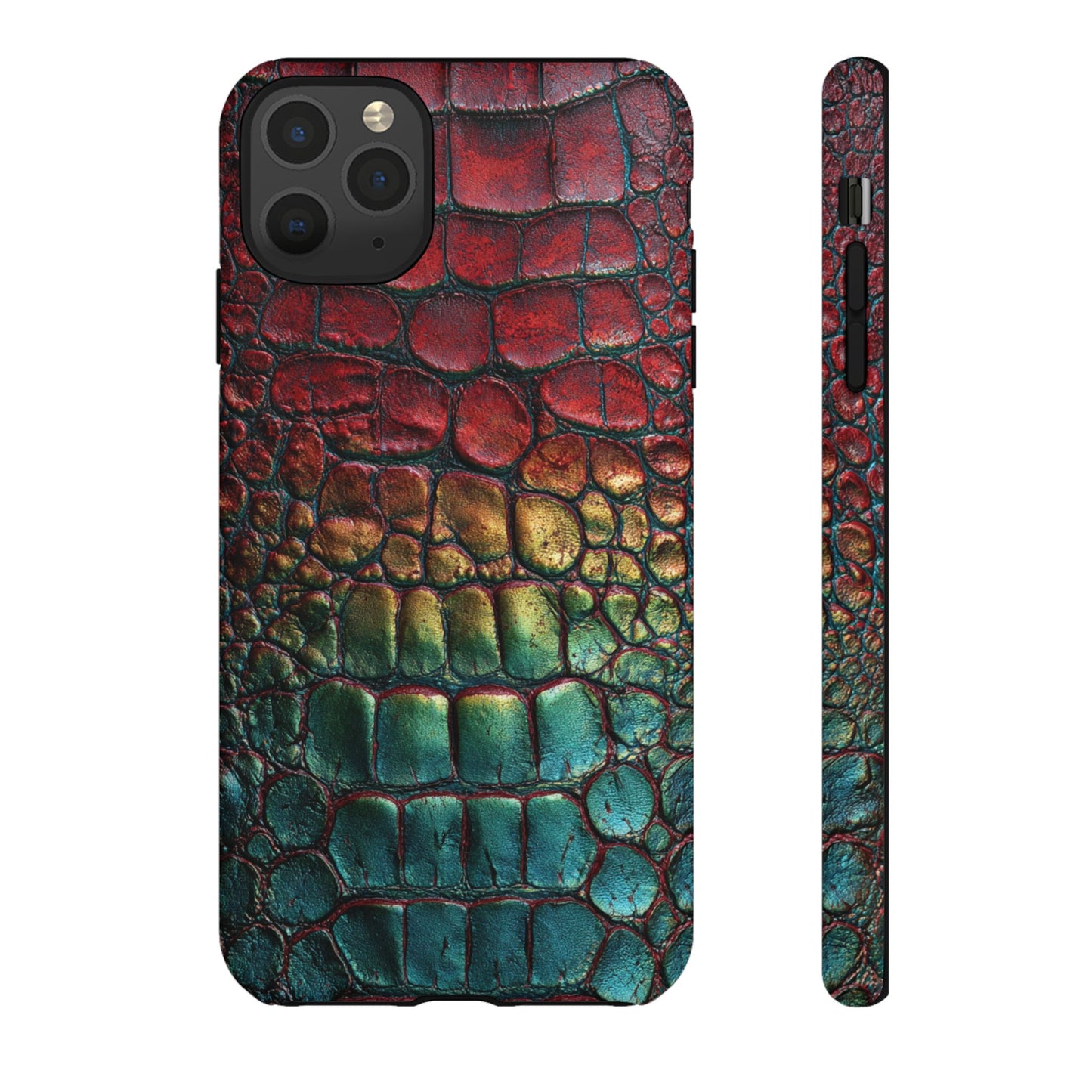 Red, Yellow, Blue Crocodile Skin [TOUGH CASE]