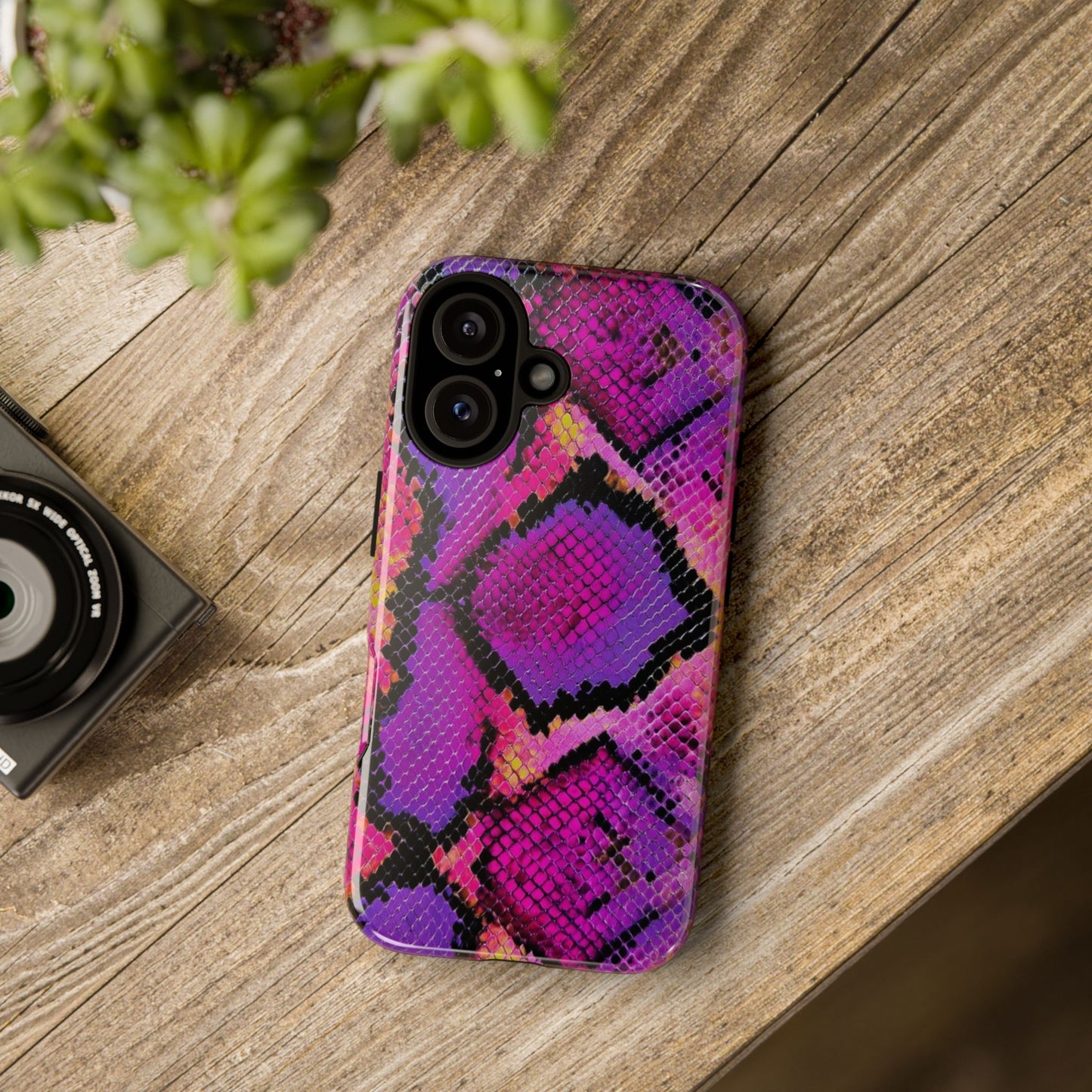 Purple Pink Snake Skin [TOUGH CASE]