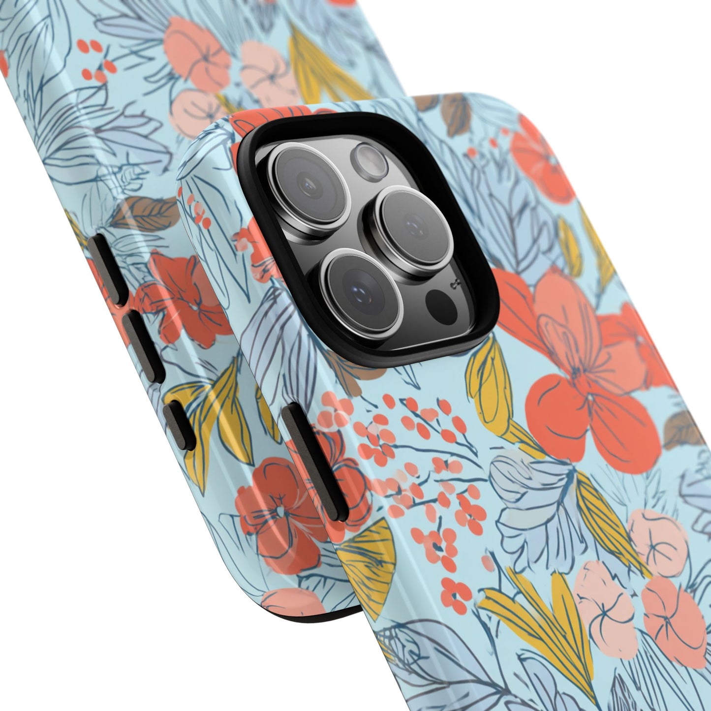 Floral 02 (iPhone X - iPhone 17 Pro Max) [TOUGH CASE]