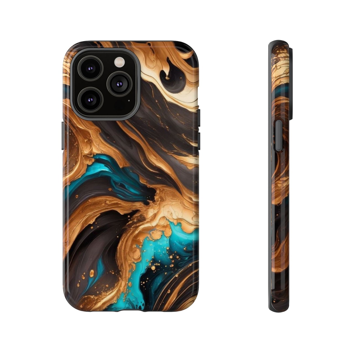 Metallic Swirls (iPhone X - iPhone 17 Pro Max) [TOUGH CASE]