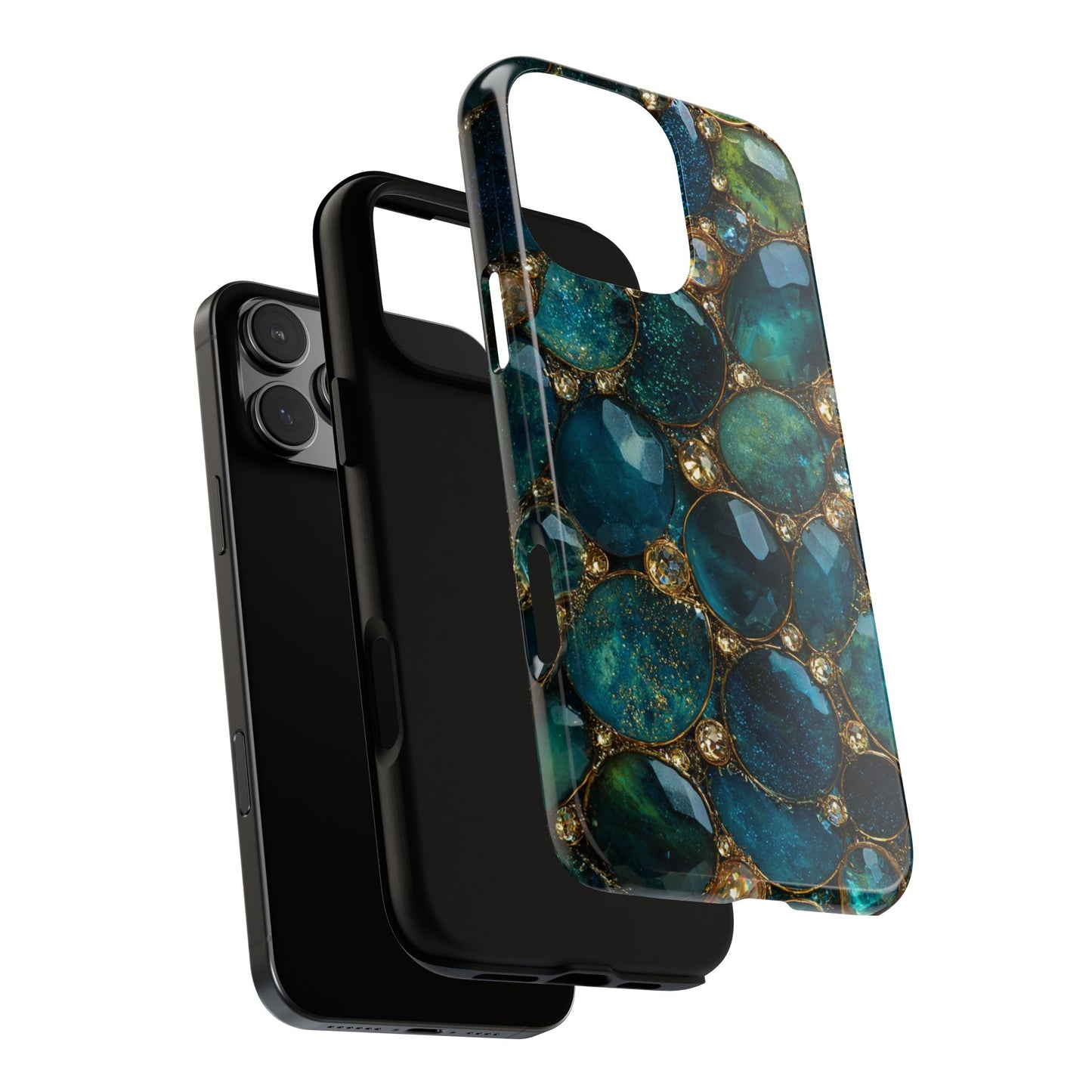 Blue Gemstones (iPhone Pro Max - iPhone X) [Tough Case]