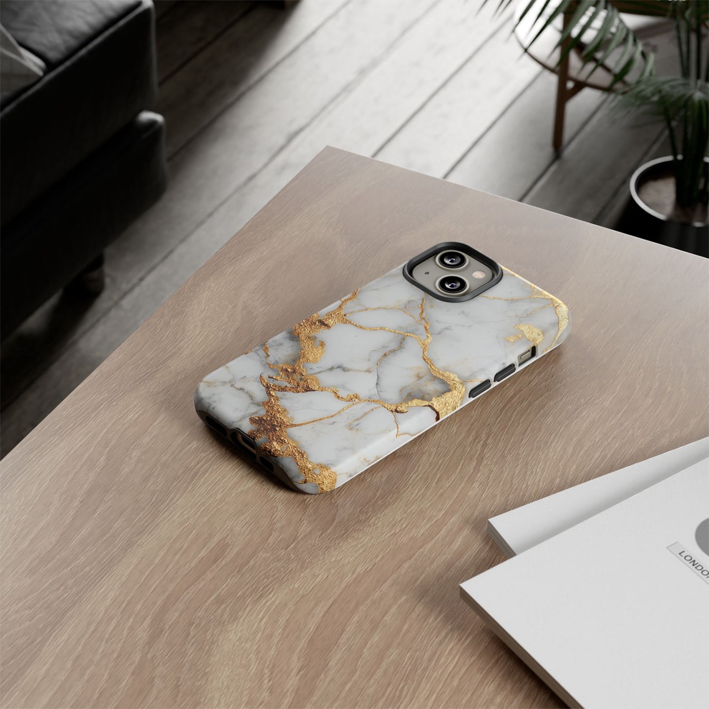 White & Gold Marble [TOUGH CASE]