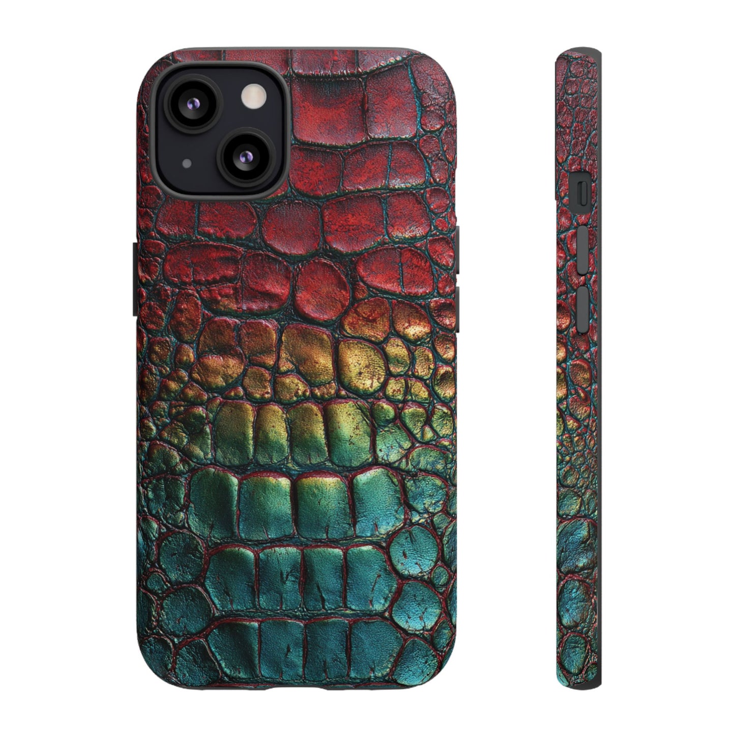 Red, Yellow, Blue Crocodile Skin [TOUGH CASE]