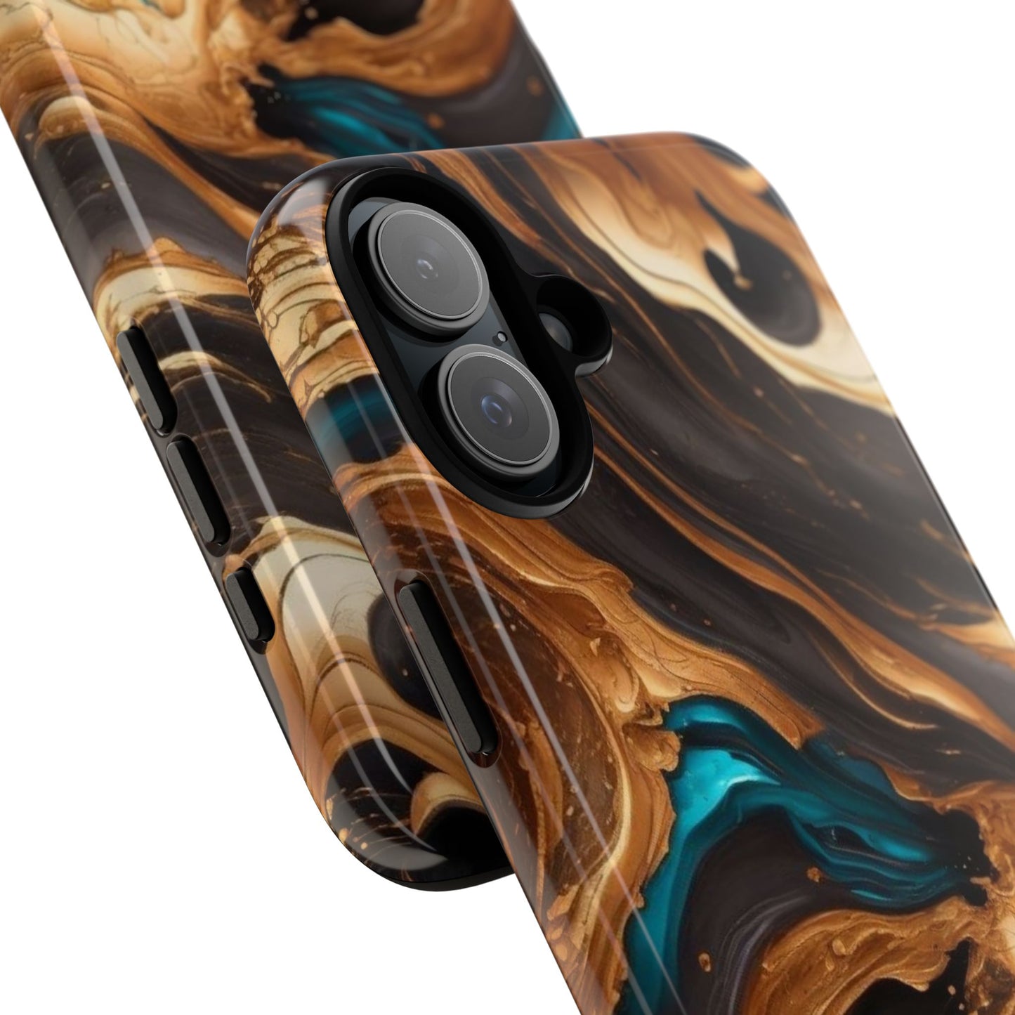 Metallic Swirls (iPhone X - iPhone 17 Pro Max) [TOUGH CASE]