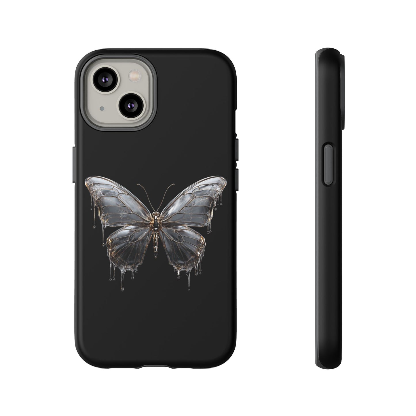 Metallic Butterfly (iPhone X - iPhone 17 Pro Max) [TOUGH CASE]
