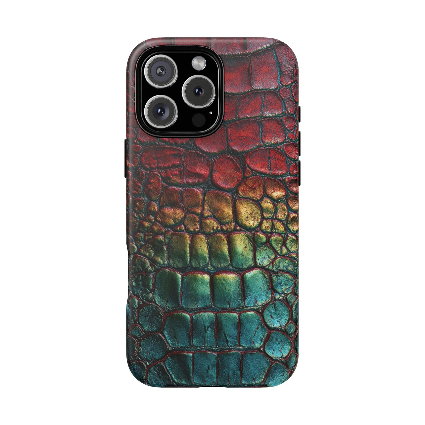Red, Yellow, Blue Crocodile Skin [TOUGH CASE]