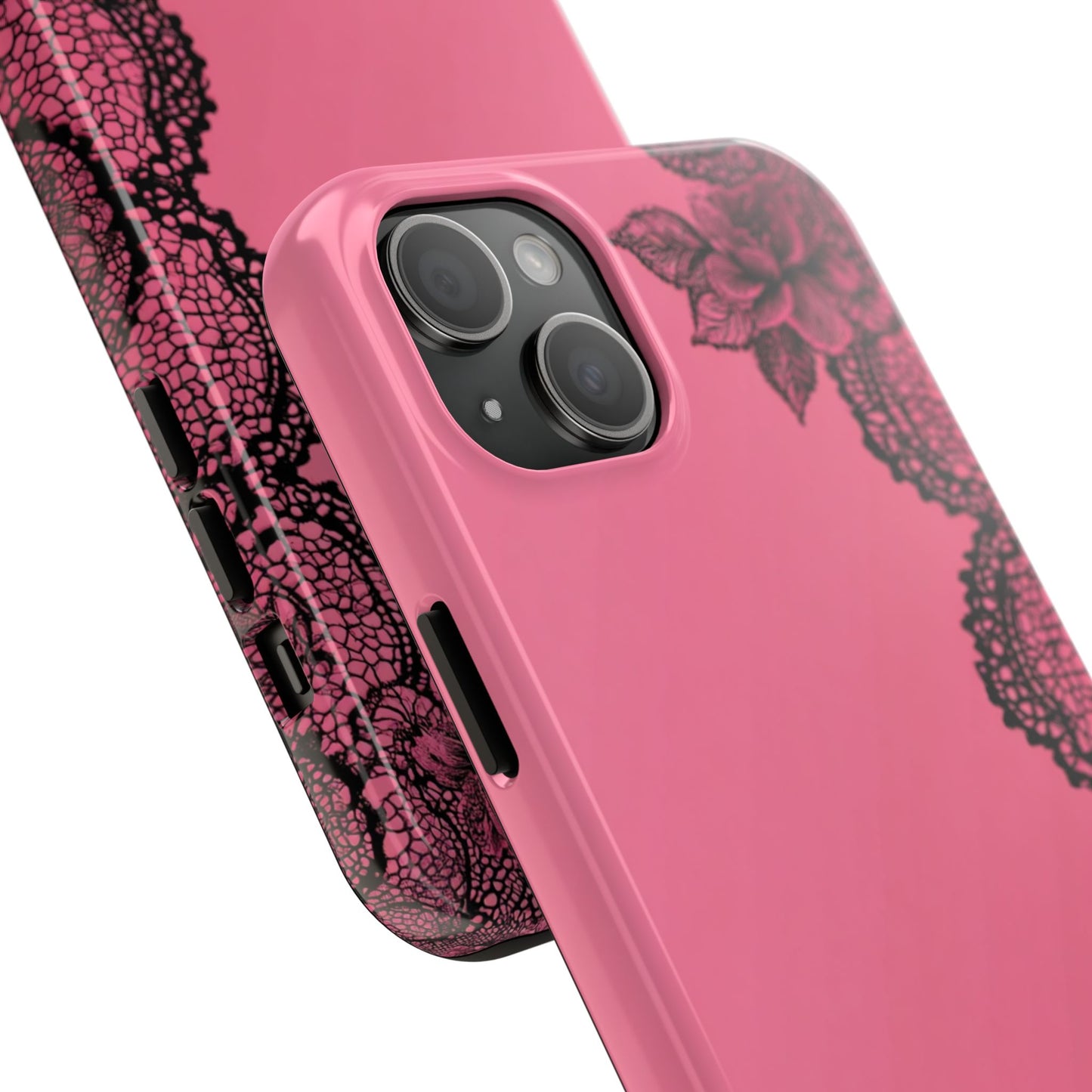 Pink Floral Lace