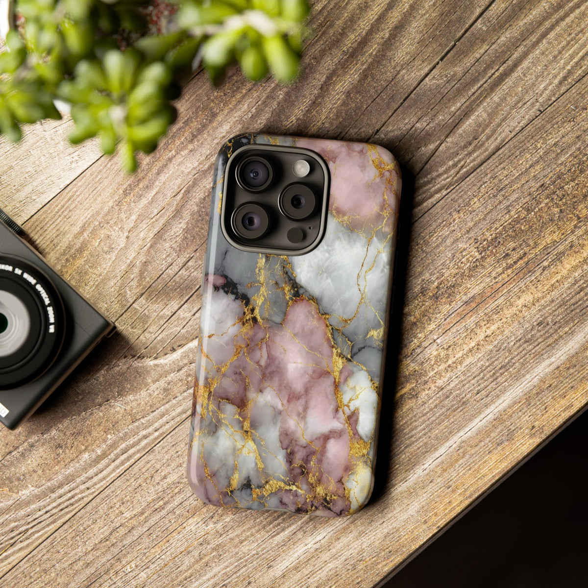Rose & White Marble