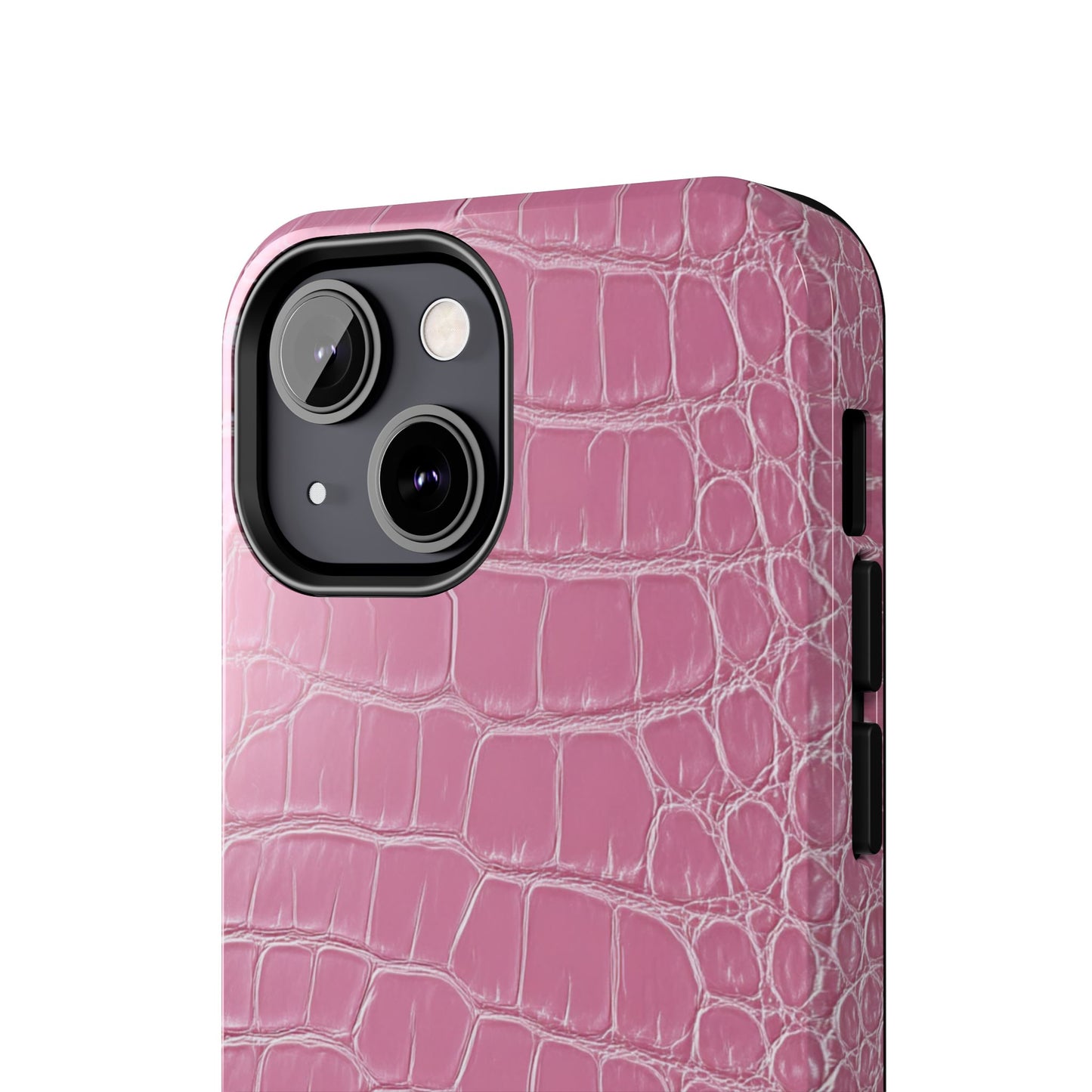 Pink Crocodile Leather