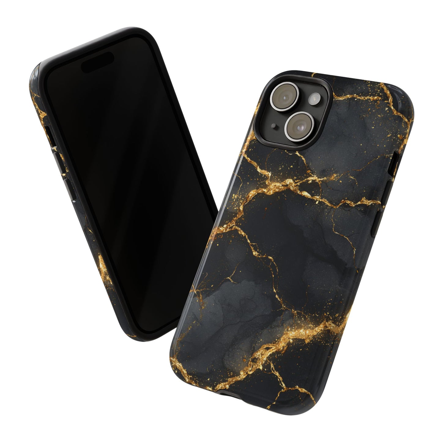 Black & Gold Marble [TOUGH CASE]