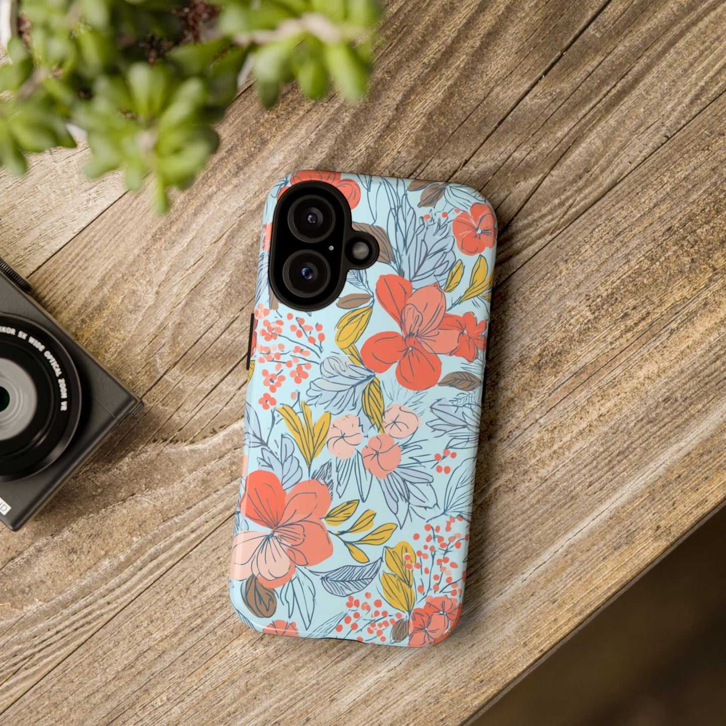 Floral 02 (iPhone X - iPhone 17 Pro Max) [TOUGH CASE]