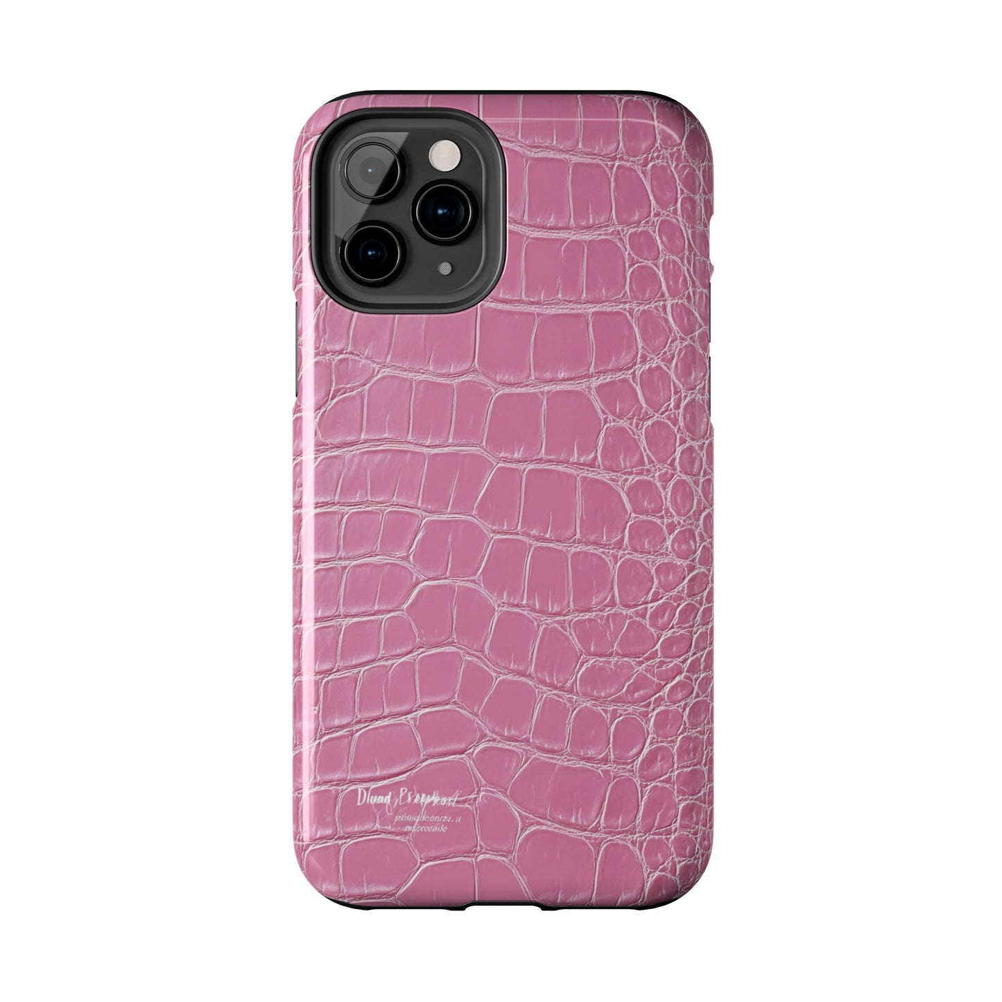 Pink Crocodile Leather