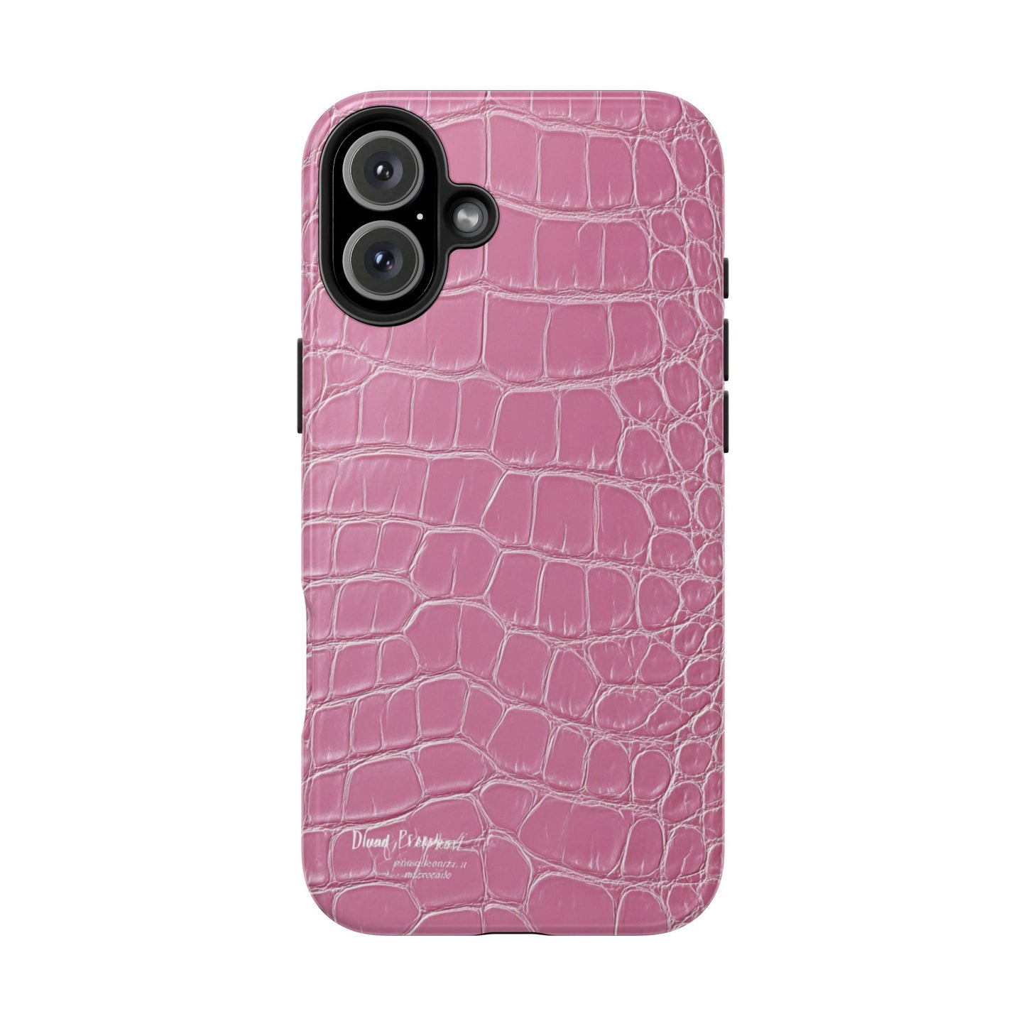 Pink Crocodile Leather