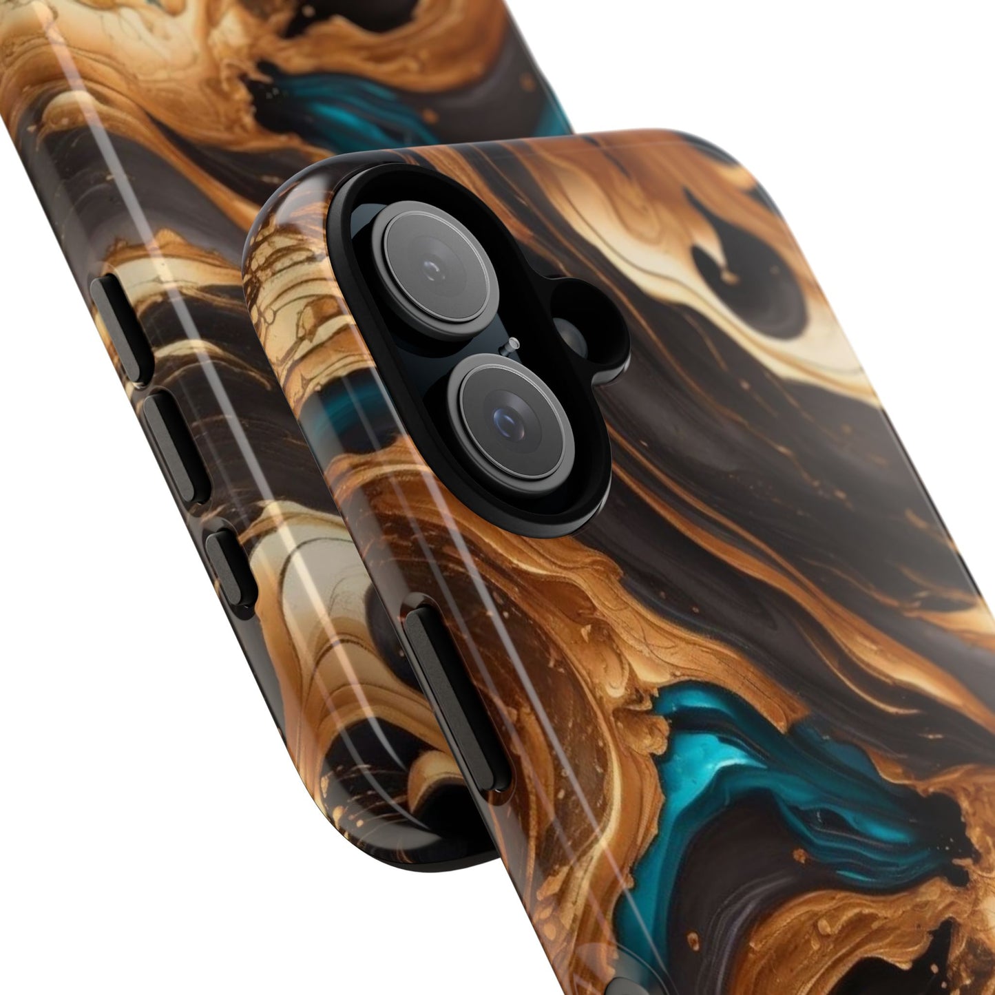 Metallic Swirls (iPhone X - iPhone 17 Pro Max) [TOUGH CASE]