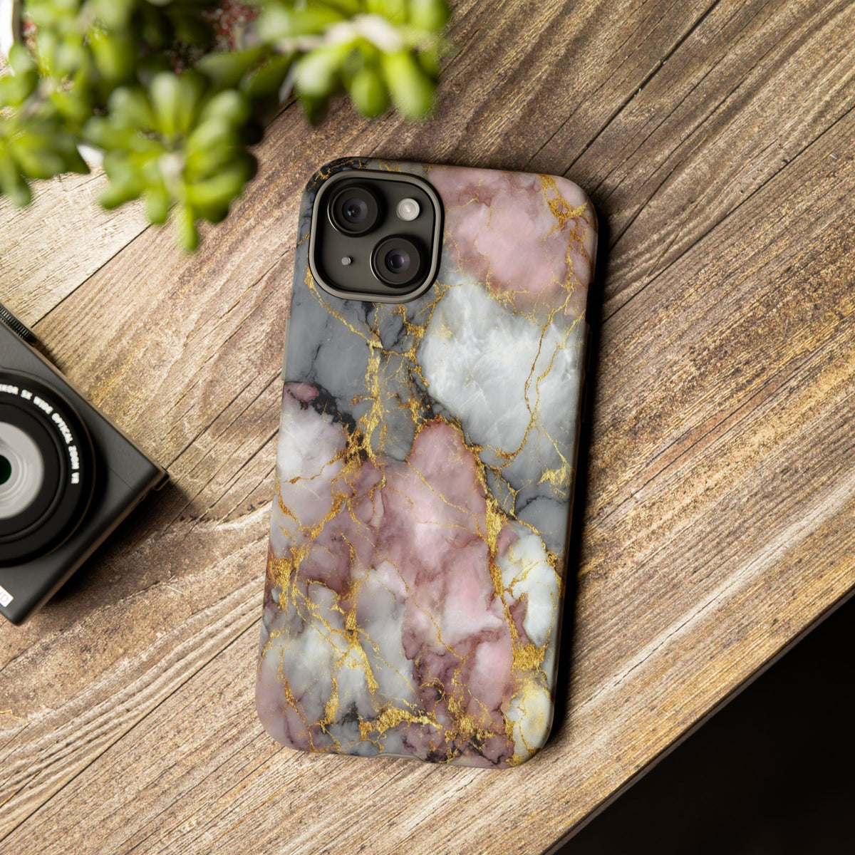 Rose & White Marble
